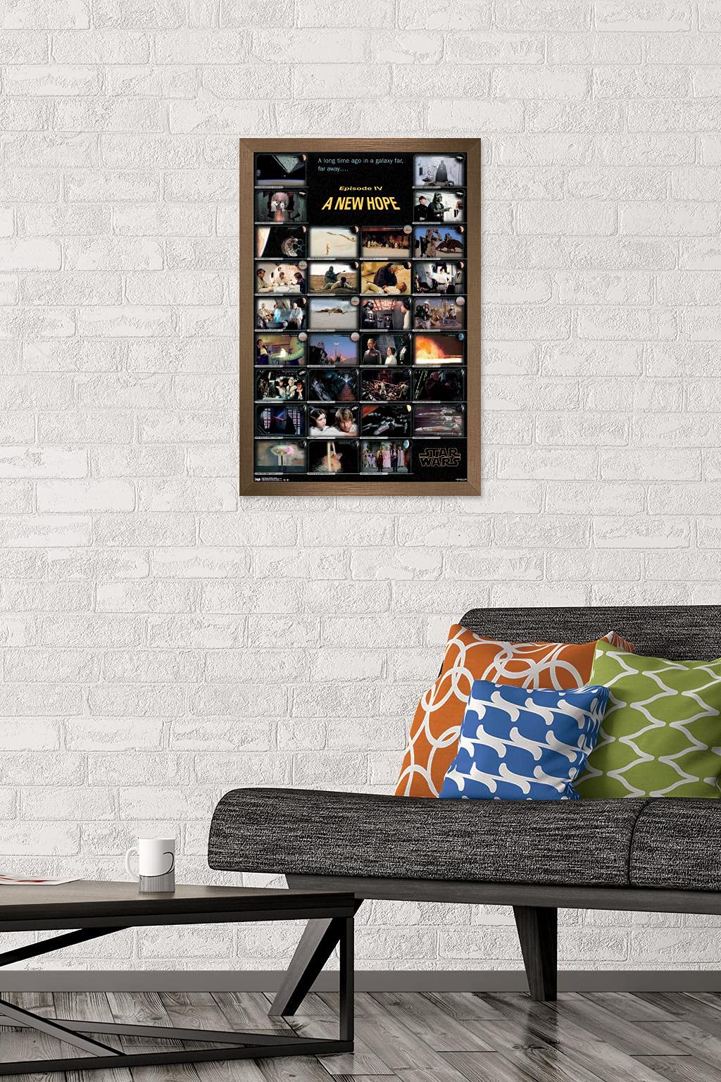 Trends International Star Wars: A New Hope Framed Wall Poster - 14.725 x 22.375 Inches, Bronze Frame - Perfect for Home Theater, Game Room & Office Decor
