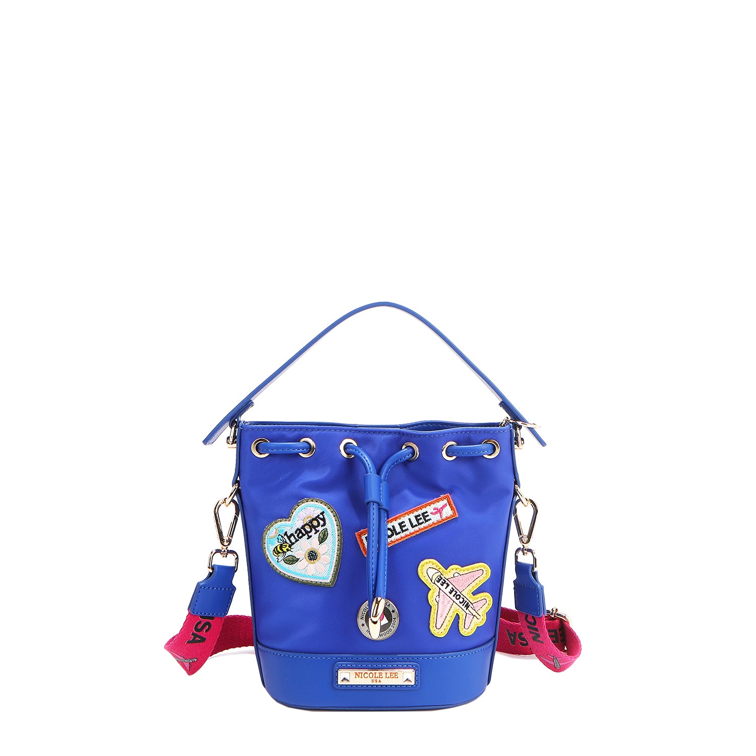 Stylish COLOR PATCH BUCKET BAG for Women - Fashionable Crossbody Shoulder Handbag - Perfect for Work, Travel & Daily Use