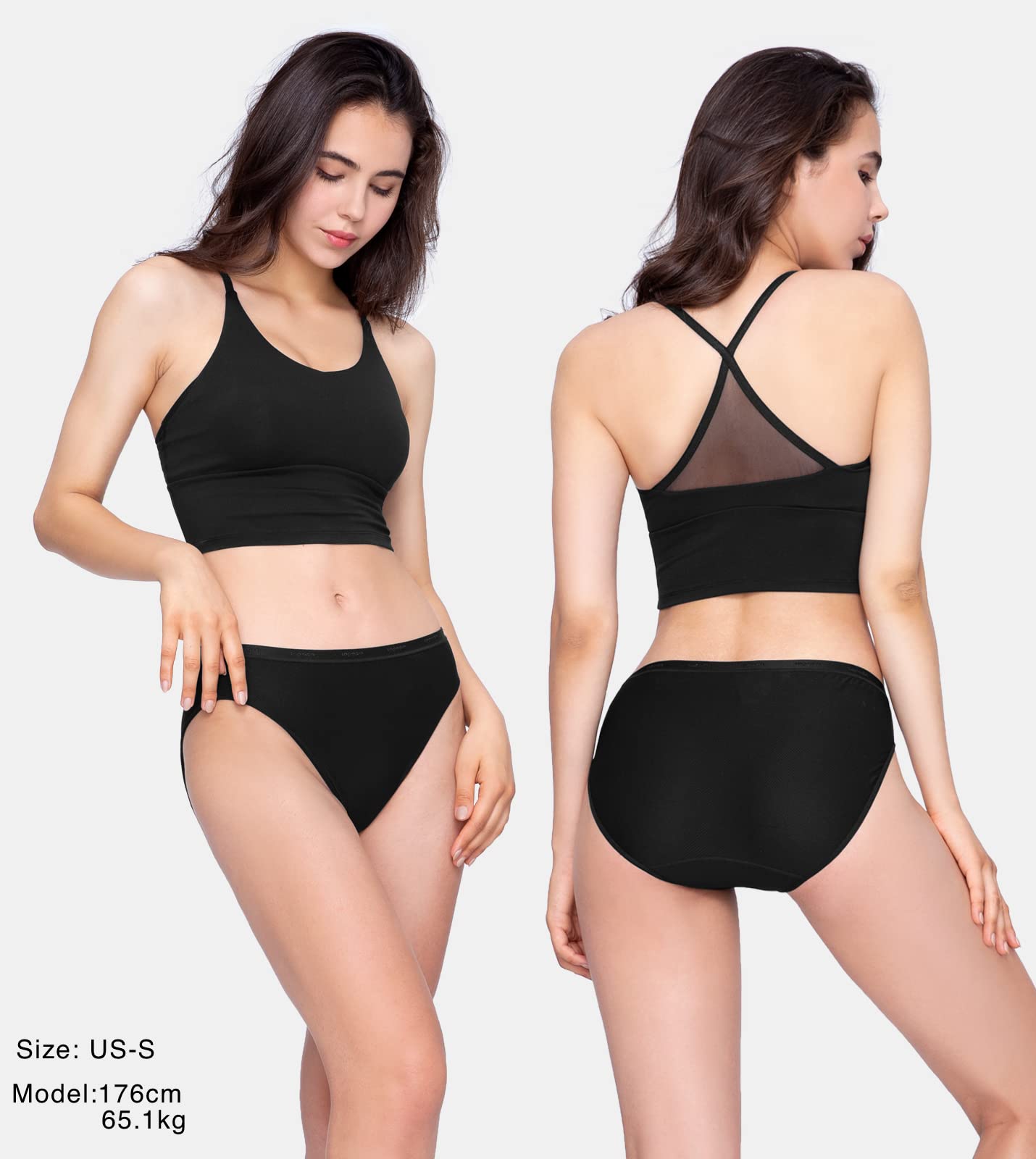 LAPASA Women's Quick Dry Travel Underwear - 5 Pack Breathable Mesh Bikini Panties for Hiking, Yoga & Activewear | Stay Fresh & Comfortable for Outdoor Adventures & Daily Wear