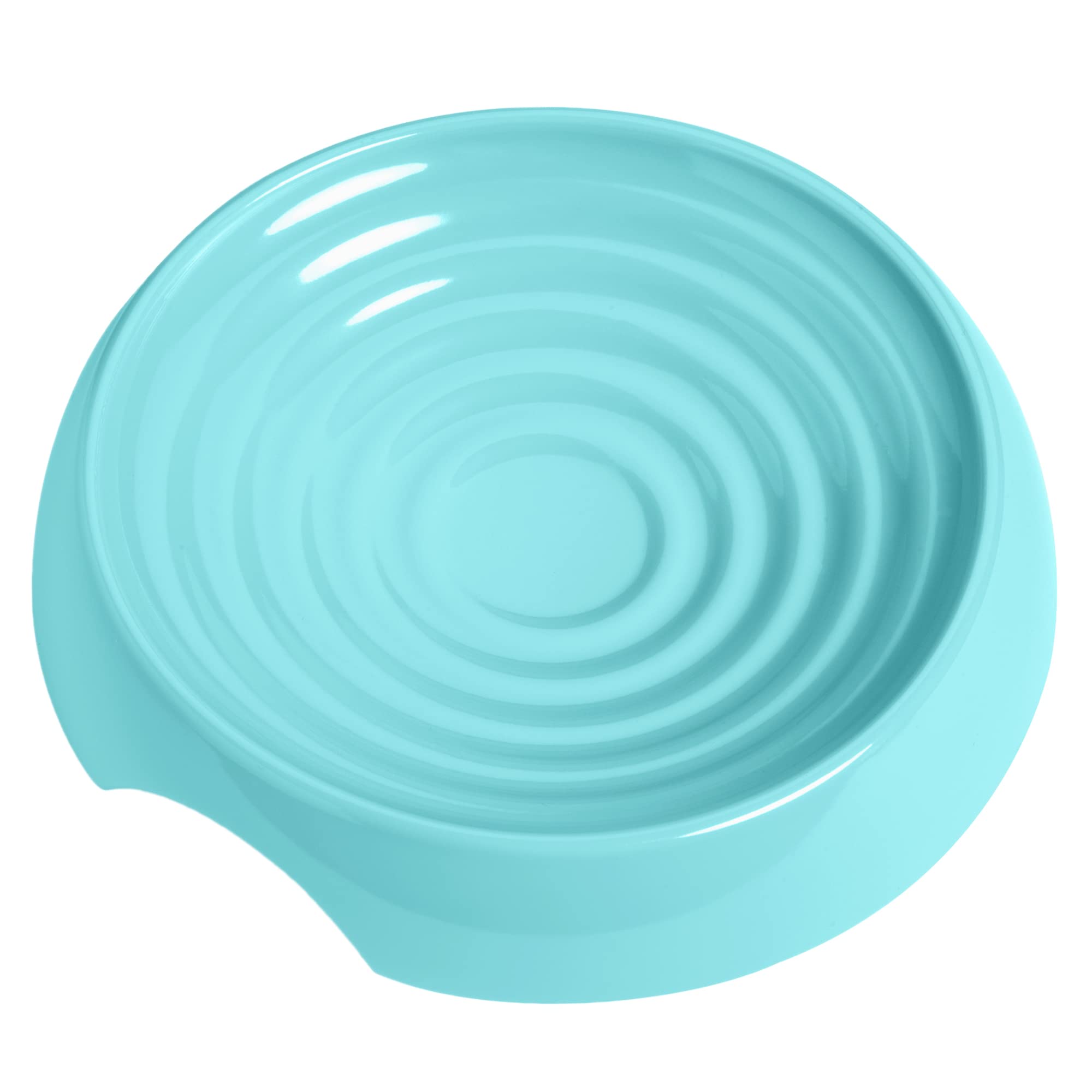 CatGuru Whisker Stress-Free Cat Bowls - Wide, Non-Slip Shallow Dish for Food & Water - Relieves Whisker Fatigue - Perfect for Sensitive Cats at Mealtime (Aruba) - Ideal for Home, Office, or Travel Use