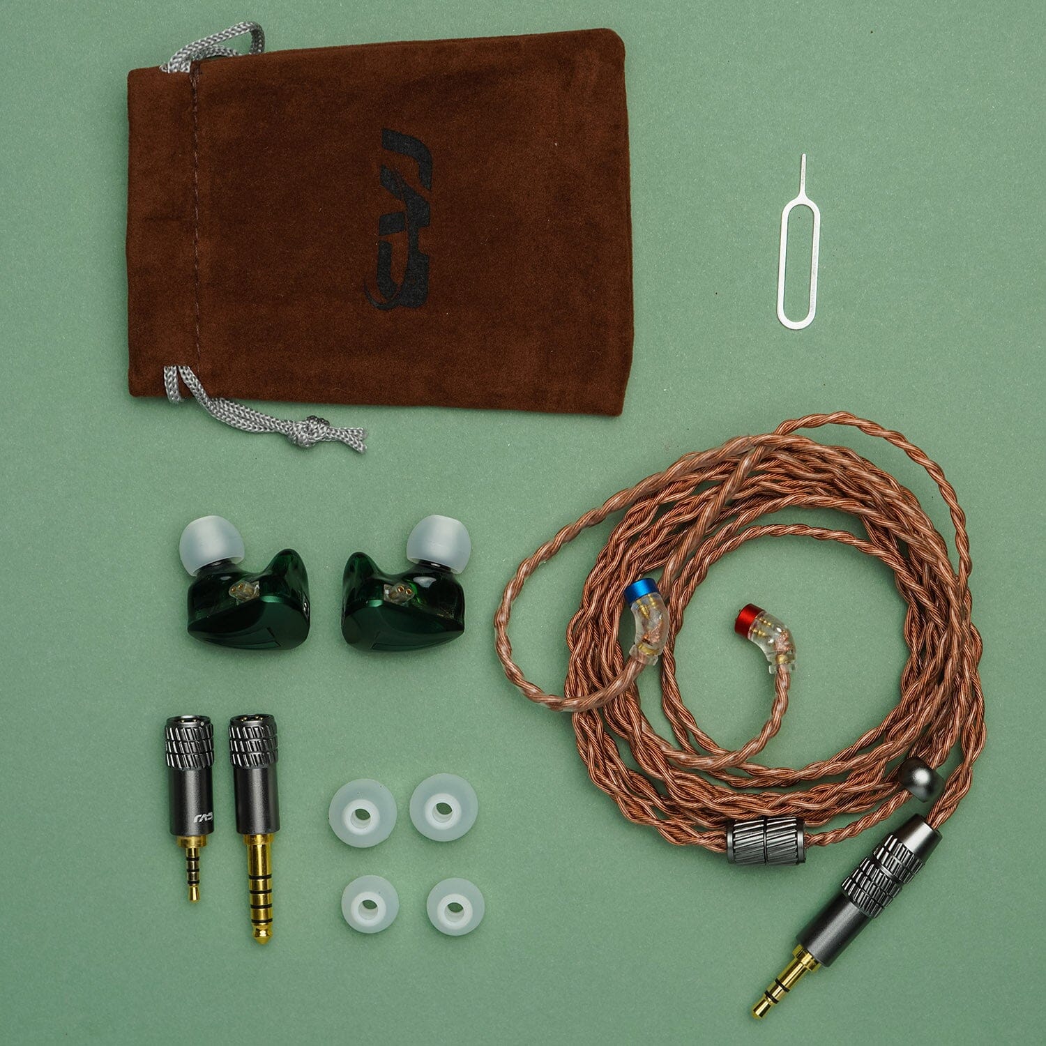 CVJ Freedom 1DD + 4BA Hybrid Driver In-Ear Monitors - High Resolution Audiophile IEMs for Music, Gaming & Studio Monitoring