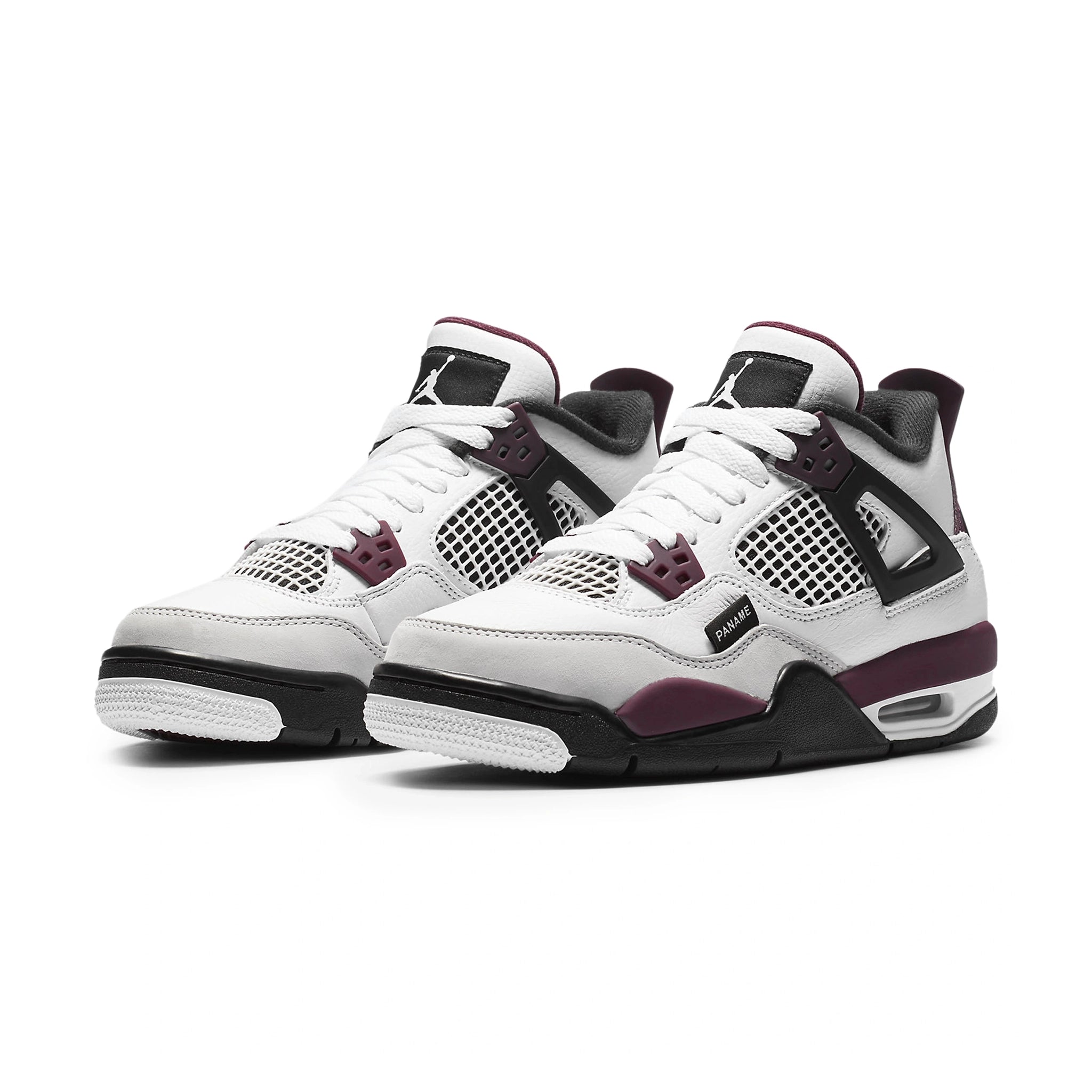 Paris Saint Germain x Air Jordan 4 Retro Bordeaux (GS) Basketball Shoes - Limited Edition Sneakers for Women & Girls - Perfect for Streetwear, Sports & Fashion Outfits