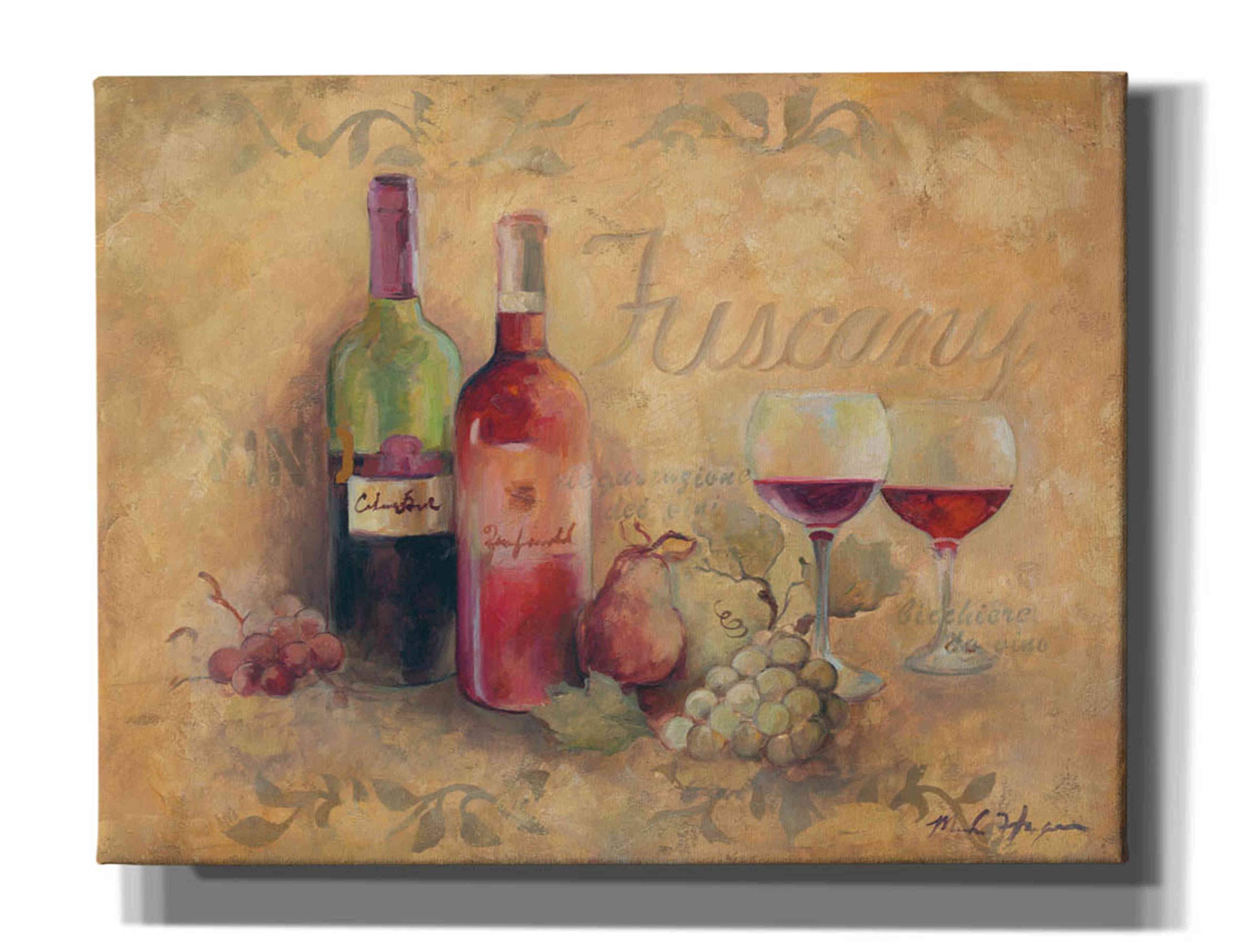 Epic Graffiti 'Tuscany' by Marilyn Hageman - 34x26 Inch Canvas Wall Art for Living Room, Bedroom & Office Decor - Modern Abstract Painting for Home & Office Interior Design