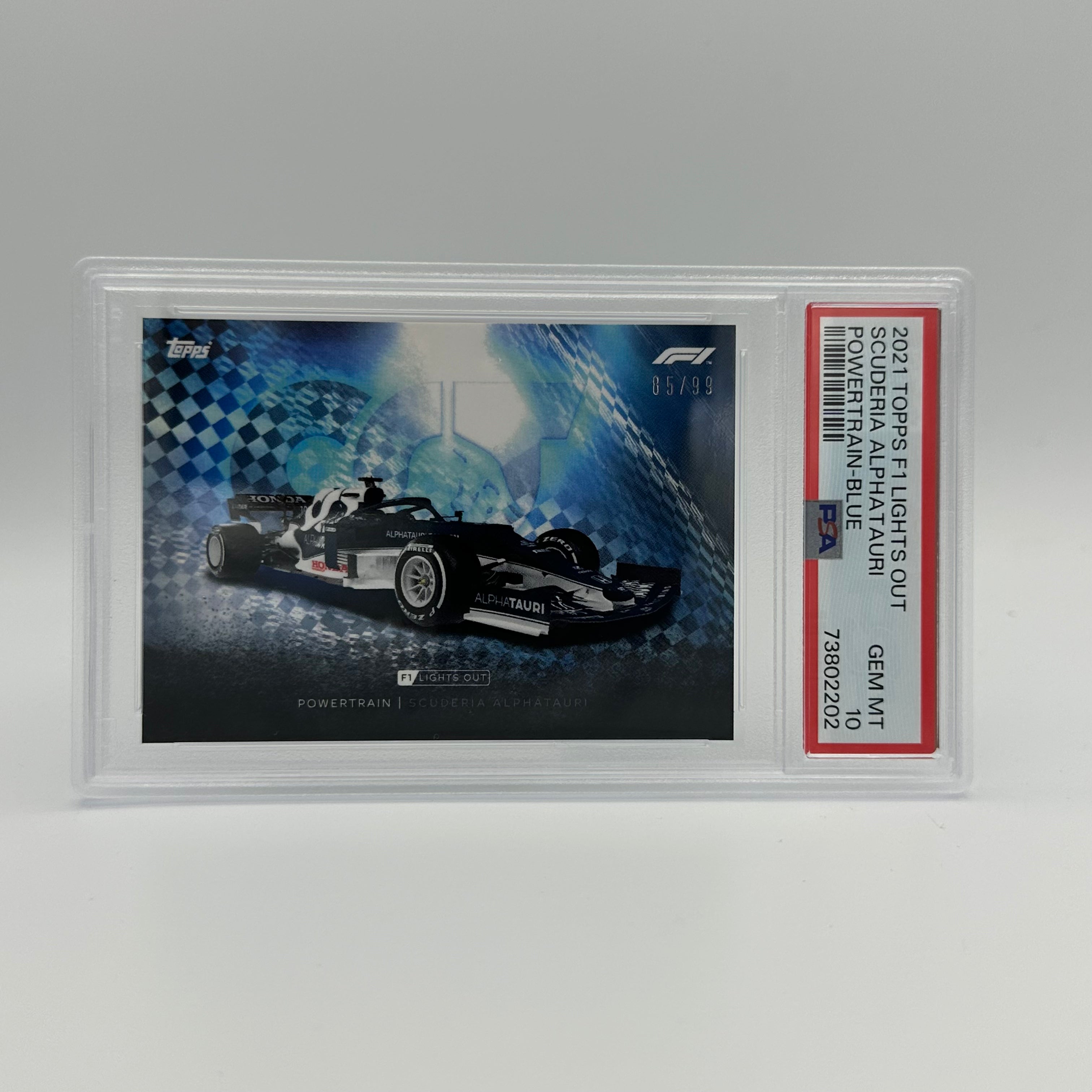 PSA 10 85/99 Scuderia AlphaTauri Powertrain Blue Racing Card - Perfect for Collectors, Sports Memorabilia Enthusiasts & F1 Fans