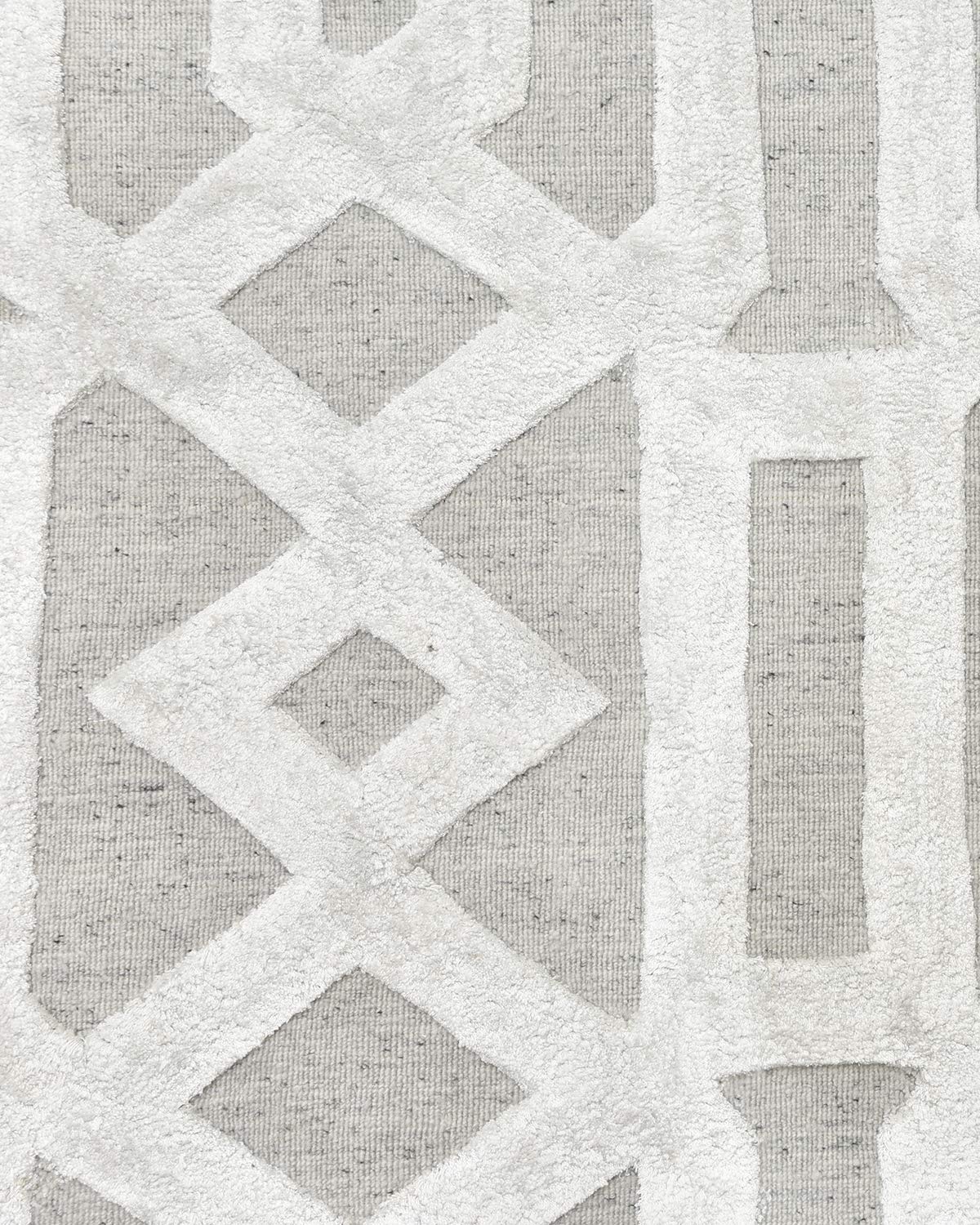 Solo Rugs Rae Contemporary Transitional Hand-Loomed Indoor Area Rug - 9' x 12' Smoke - Perfect for Living Room, Bedroom & Office Decor