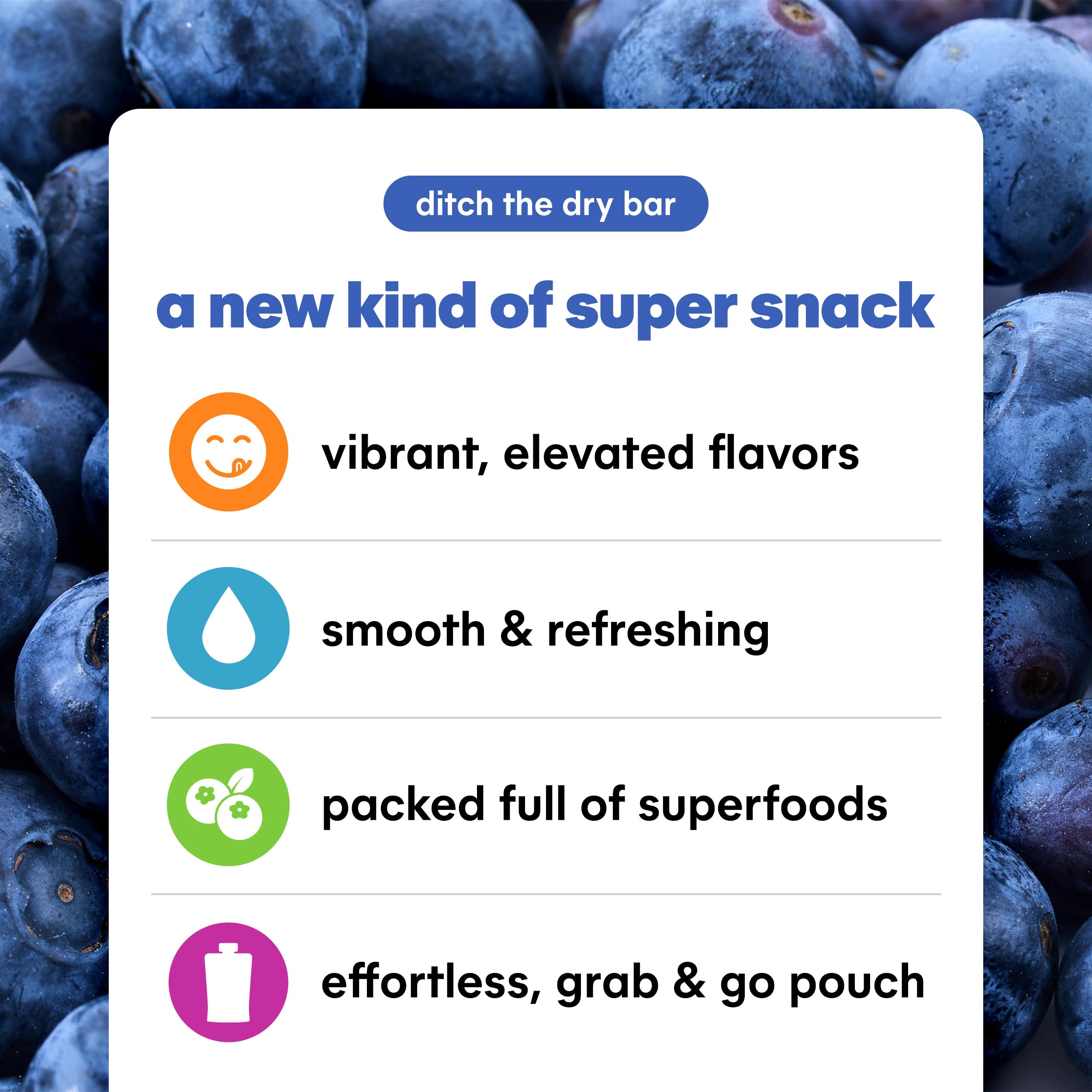 Organic Noka Superfood Fruit Smoothie Pouches - Blueberry Beet Flavor with Flax Seed, Plant Protein & Prebiotic Fiber | Vegan, Gluten Free Healthy Snacks | 6 Pack (4.22 oz each) | Perfect for On-the-Go Nutrition, Kids Lunchboxes & Post-Workout Recovery