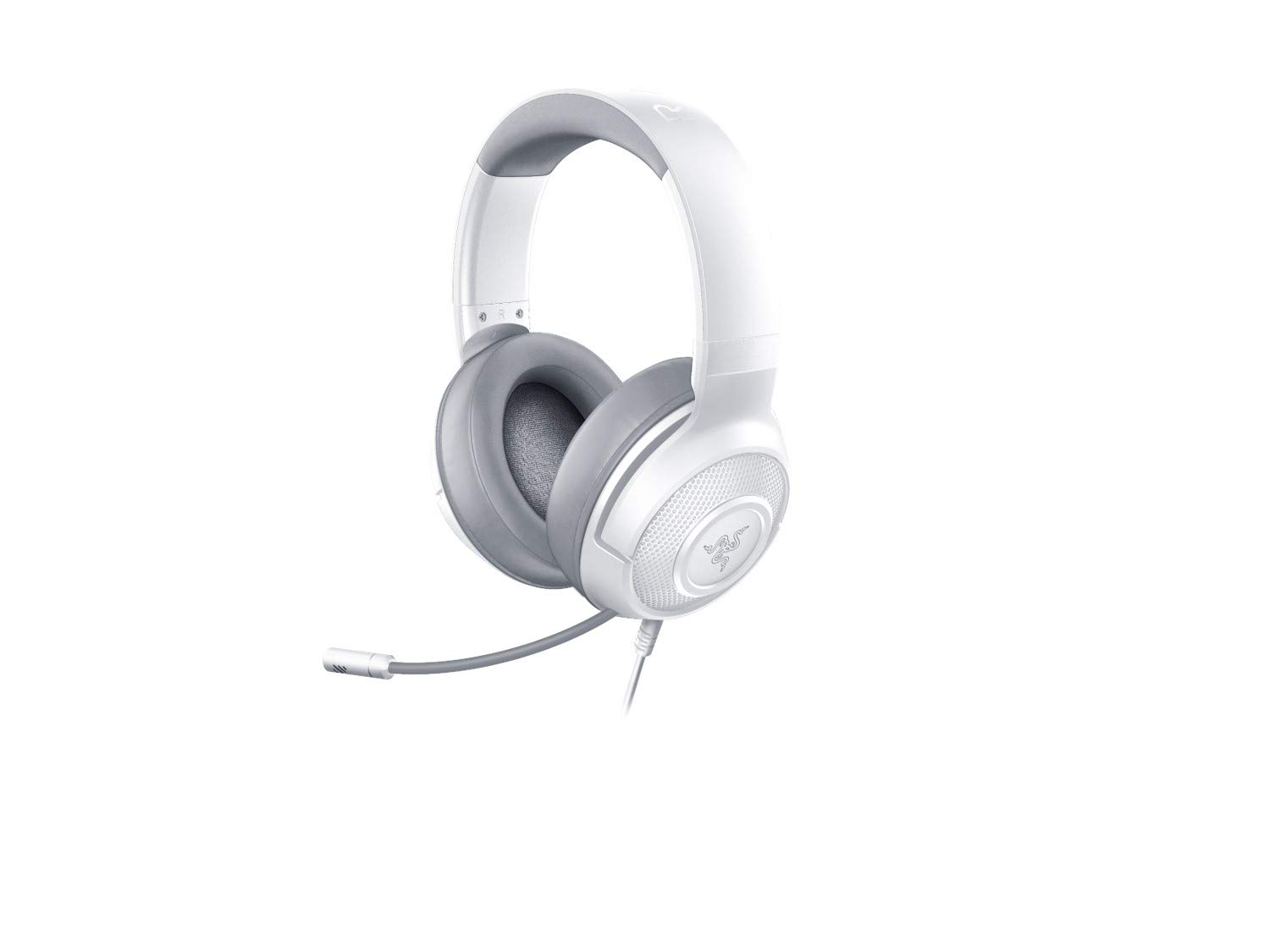 Razer Kraken X Ultralight Gaming Headset with 7.1 Surround Sound, Lightweight Frame, Bendable Microphone - for PC, PS4, PS5, Nintendo Switch, Xbox - Perfect for Competitive Gaming & Streaming (Mercury White)