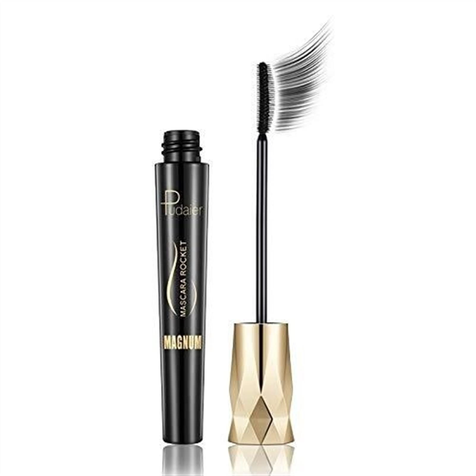 Qianho 4D Charm Volumizing Waterproof Mascara - Silk Fiber Lash Extensions for Length & Growth | Black Eye Makeup for Women | Perfect for Daily Wear, Night Out & Special Occasions