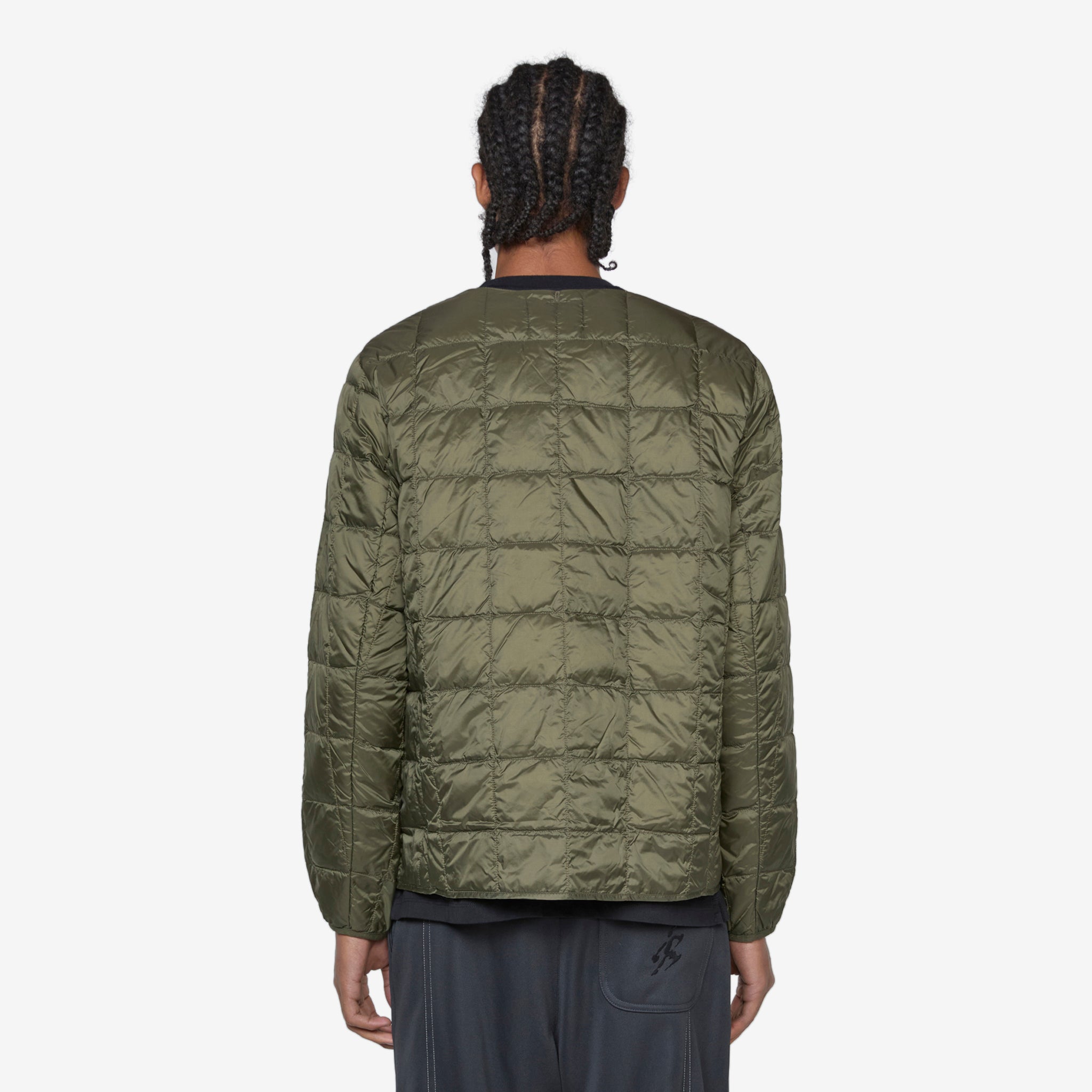Soft Shell Button Down Jacket for Men - Crew Neck, Dark Olive - Lightweight Outdoor Windbreaker for Hiking, Camping & Casual Wear