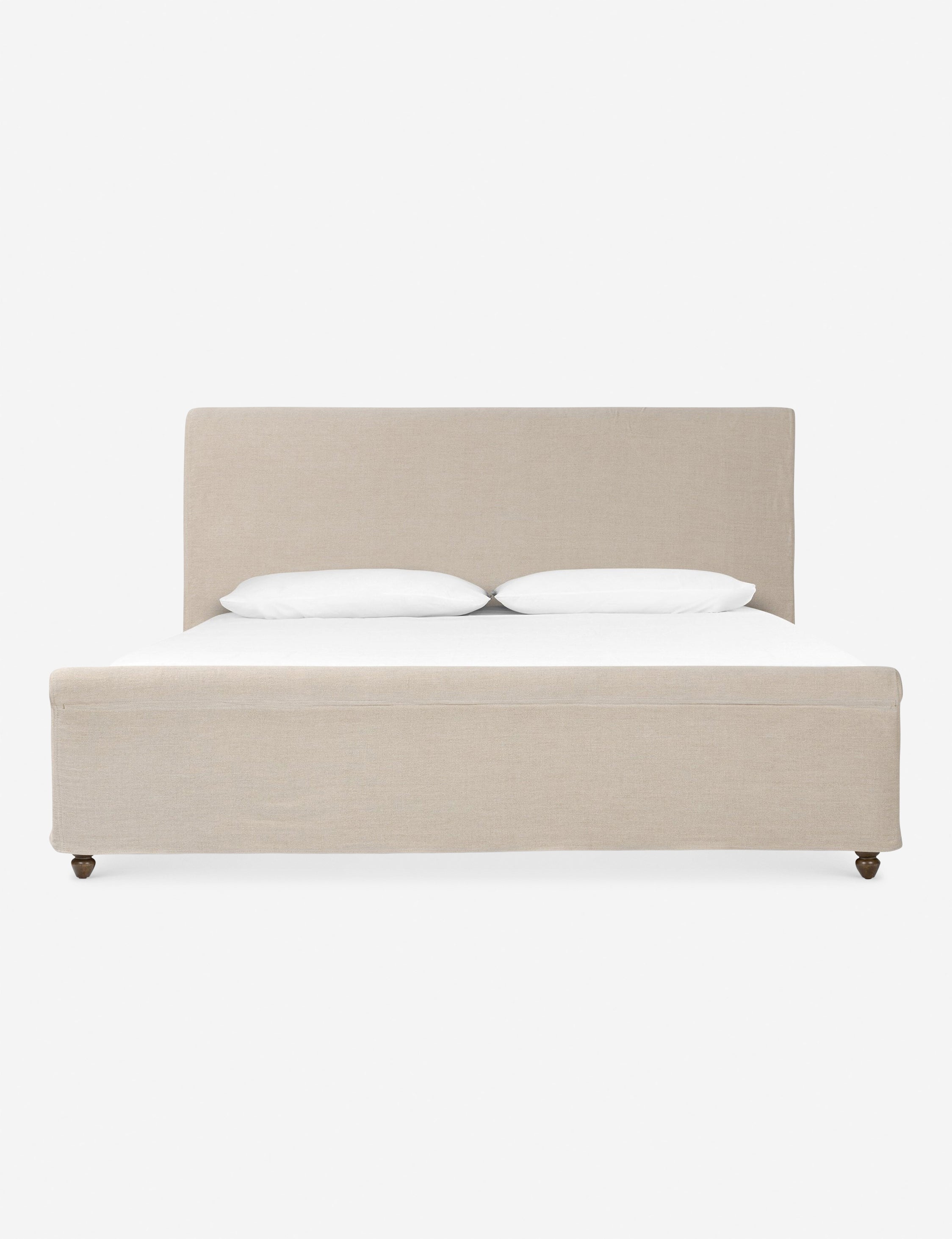 Dalia Slipcover Bed by Amber Lewis x Four Hands - Modern Upholstered Bed Frame for Bedroom Decor - Perfect for Master Bedroom, Guest Room & Cozy Home Styling