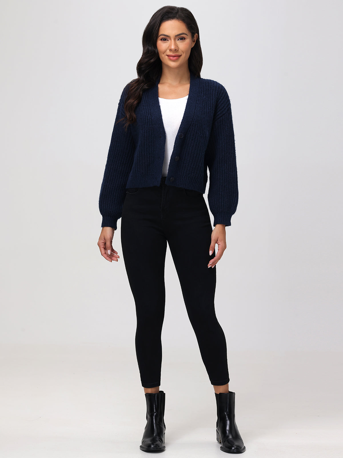 Libby Women's Button Down Cardigan Sweater - Soft & Cozy Knit Open Front Long Sleeve Wrap - Perfect for Office, Casual Wear & Fall Layering