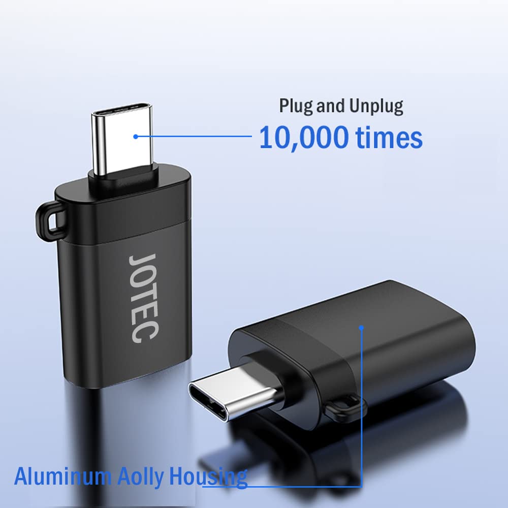 USB C to USB Adapter (2 Pack) - USB 3.0 Male to USB C Female & USB C Male to USB 3.0 Female Converter - Compatible with MacBook Pro/Air 2021, iMac, iPad & Type C Devices - Perfect for Data Transfer & Charging