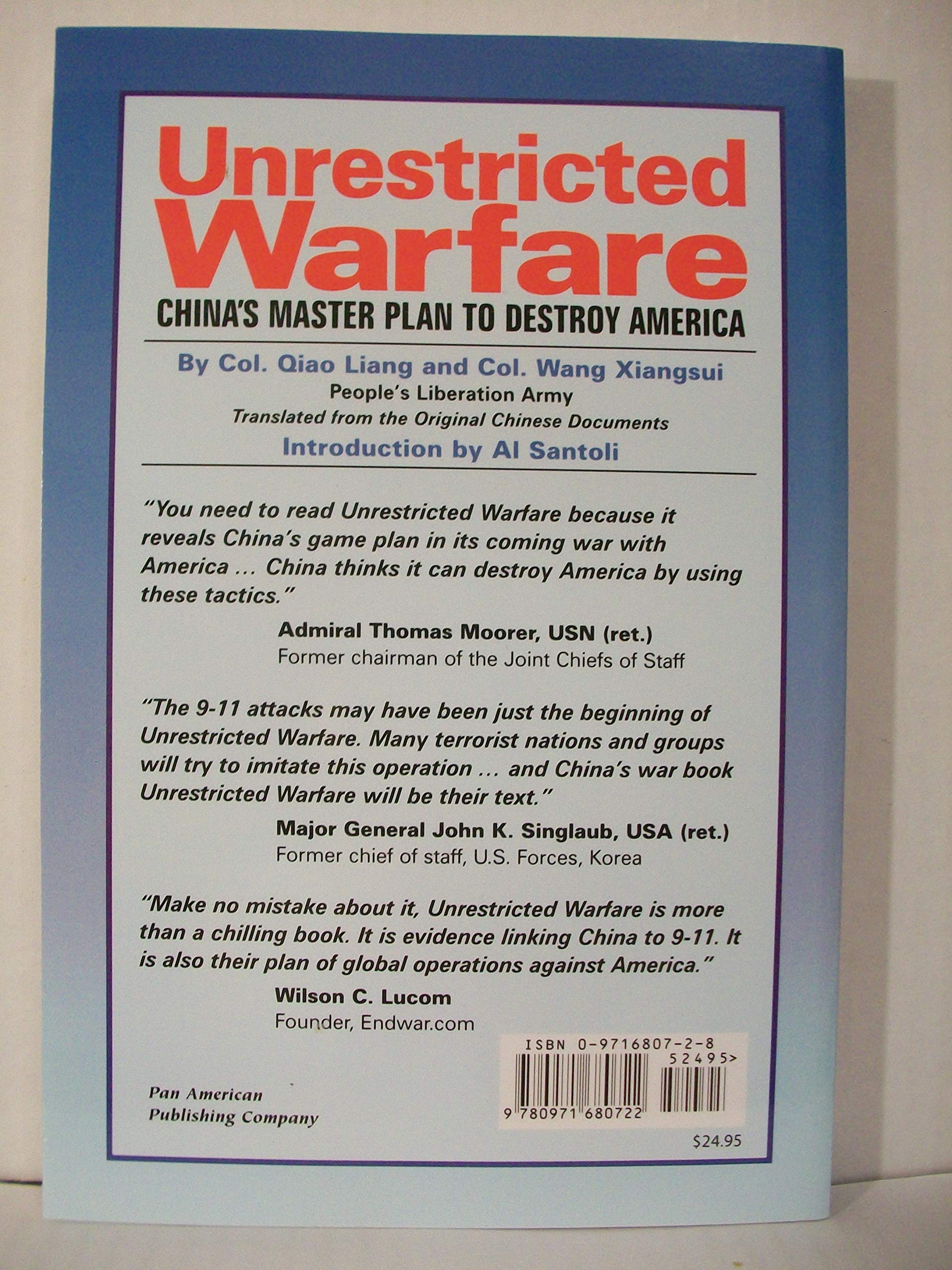 Unrestricted Warfare: China's Strategy Against America - Geopolitical Analysis Book for International Relations & Military Strategy Studies