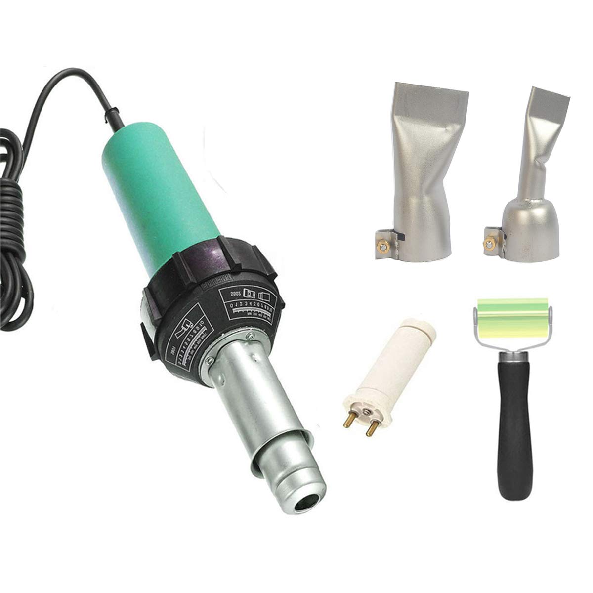 1600W Plastic Welder Kit - Hot Air Welding Tool with Heat Gun, Handheld Rod & Pistol for DIY Repairs, Automotive, and Home Improvement Projects