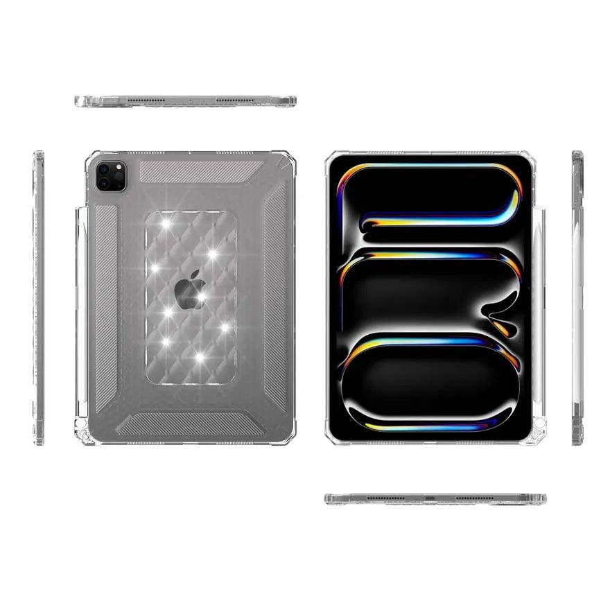 2024 iPad Air Pro 11 Case - Anti-Slip Shockproof TPU Back Cover with Heat Dissipation | Perfect for Work, Travel & Gaming Protection