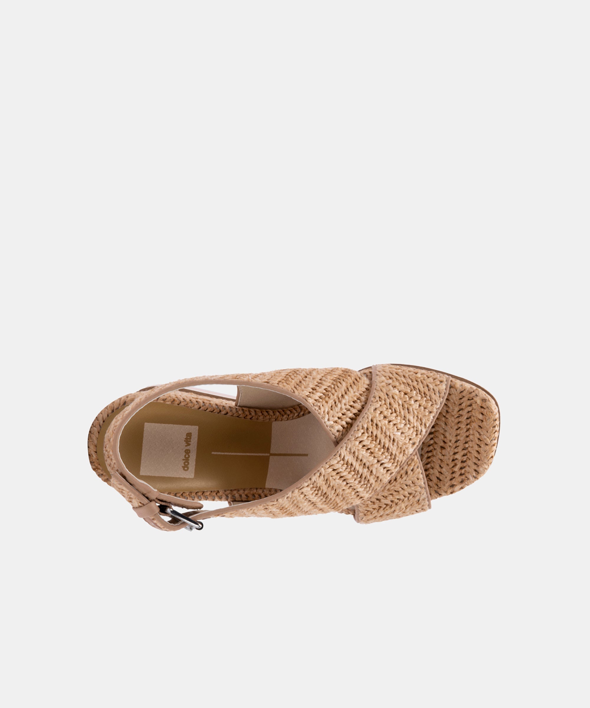 ODELIA Women's Natural Raffia Wedge Sandals - Comfortable Summer Beach Shoes for Walking, Travel & Outdoor Activities