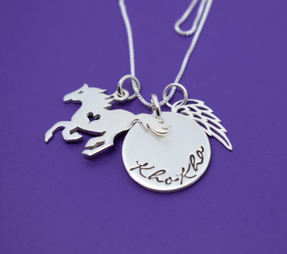 Sterling Silver Horse Memorial Necklace - Sympathy Gift for Horse Lovers - Perfect for Remembrance, Pet Loss Comfort & Equestrian Keepsake Jewelry