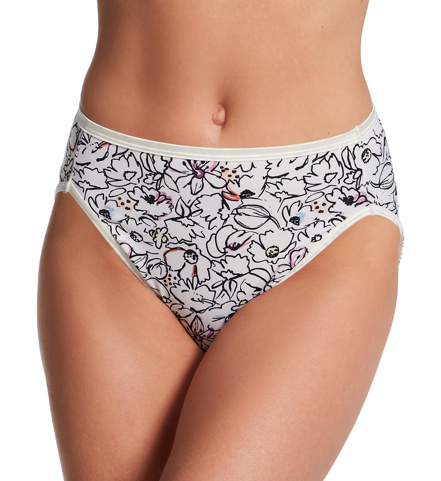 Vanity Fair Women's Illumination Hi-Cut Underwear 13315 - Comfortable Seamless Panties for Everyday Wear, Work & Special Occasions