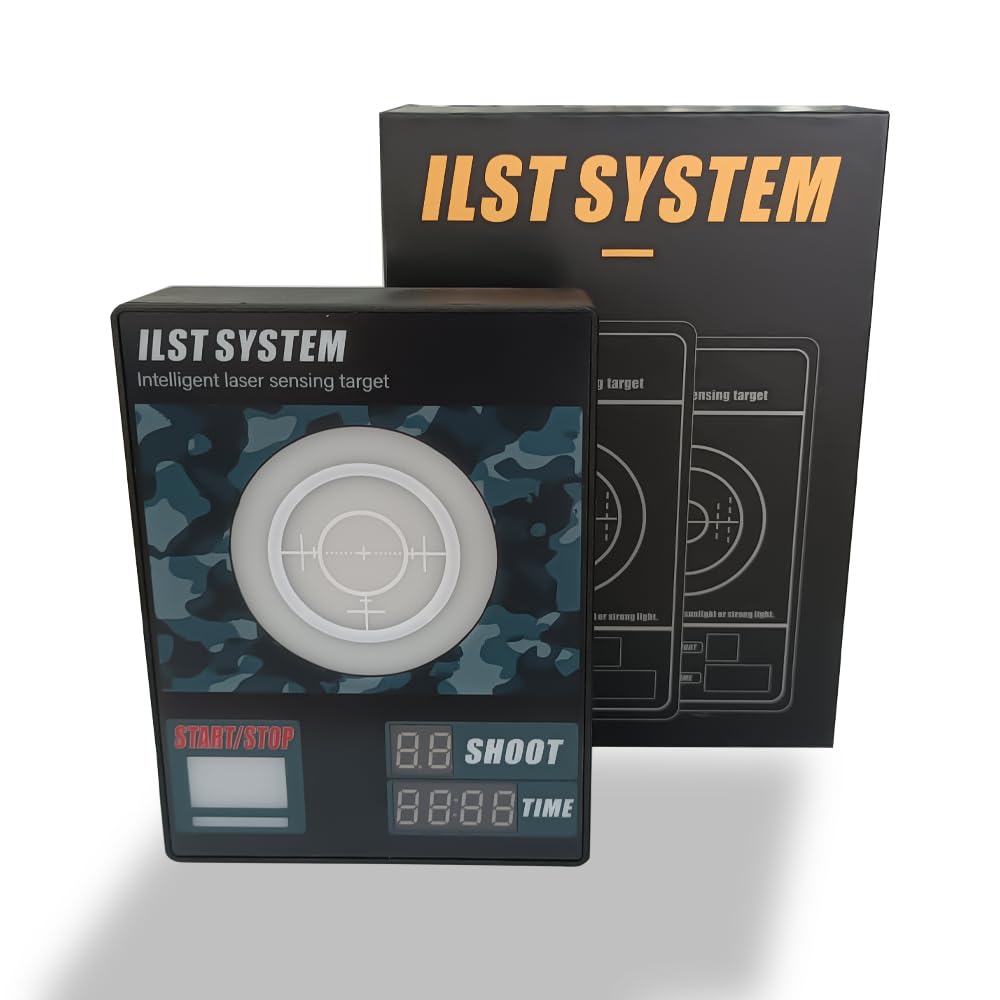 Laser Training Target with Sound & Timer - Dry Fire Practice for USPSA, IPSC, APSC, IDPA - Perfect for Indoor Shooting Drills & Firearm Safety Training