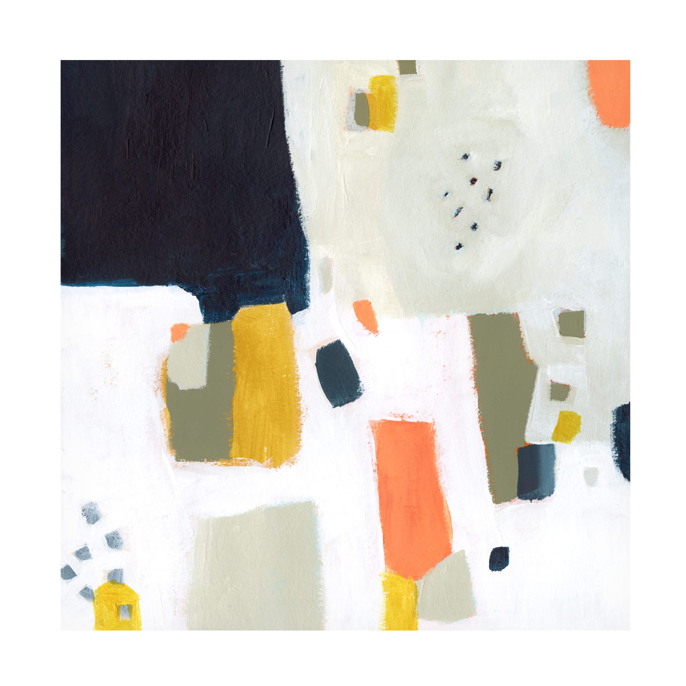Victoria Borges 'Spangle II' Canvas Wall Art Print - Modern Abstract Painting for Living Room, Bedroom & Office Decor