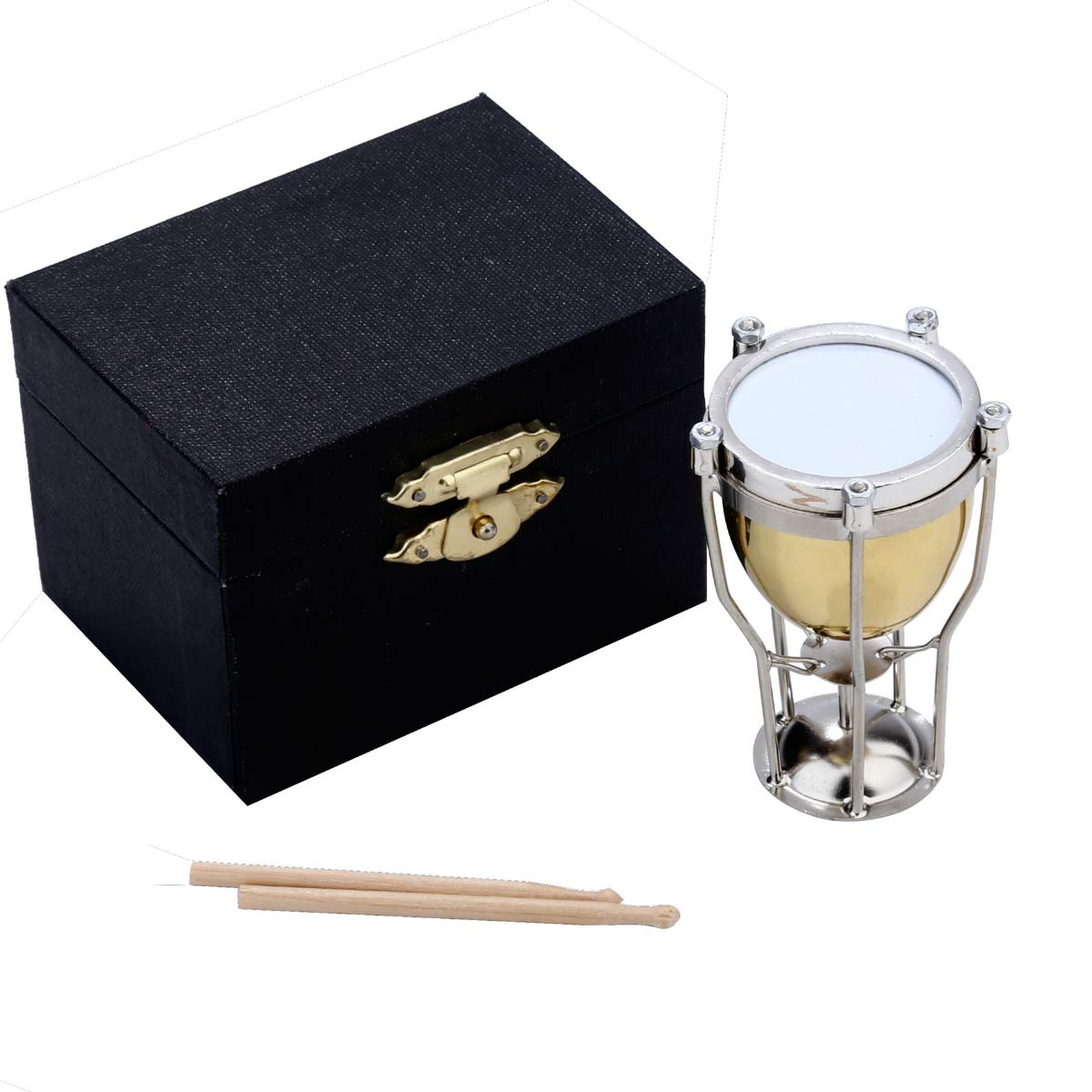 Miniature Brass Timpani with Stand & Case - 2.56