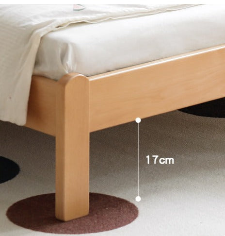 Kids Wooden Bed with Night Light - Beech & Poplar Little House Design with 15-Minute Auto Light Off - Perfect for Bedrooms, Playrooms & Cozy Sleep Spaces