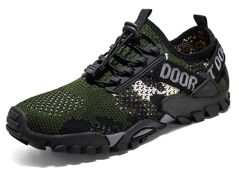 RGGX Men's Quick-Dry Hiking & Outdoor Sports Shoes - Non-Slip, Breathable Mesh Sneakers for Trail Running, Walking & Lightweight Training - Perfect for Hiking, Camping & Gym Workouts