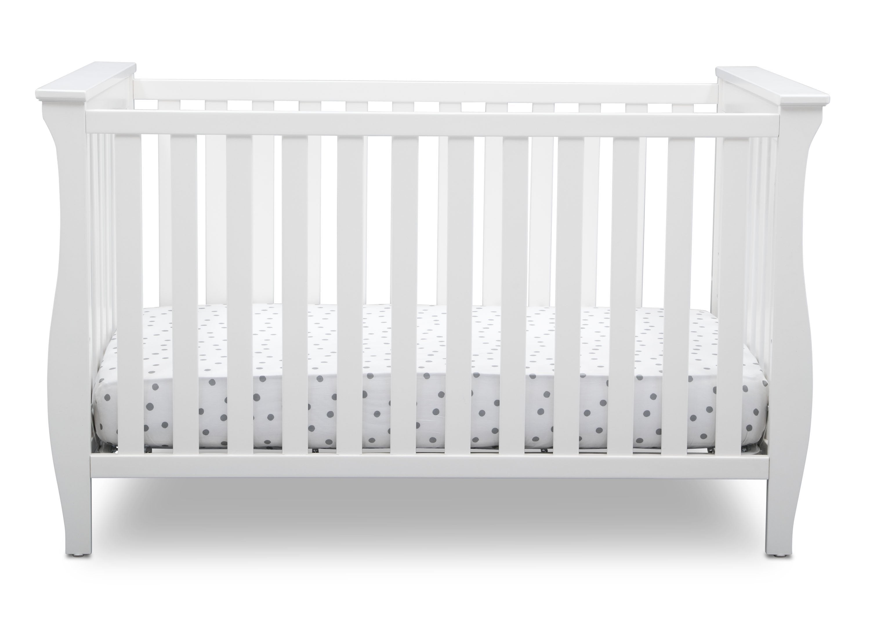 Lancaster 3-in-1 Convertible Baby Crib - White Nursery Furniture for Newborn to Toddler | Perfect for Modern Nurseries & Daycare Centers