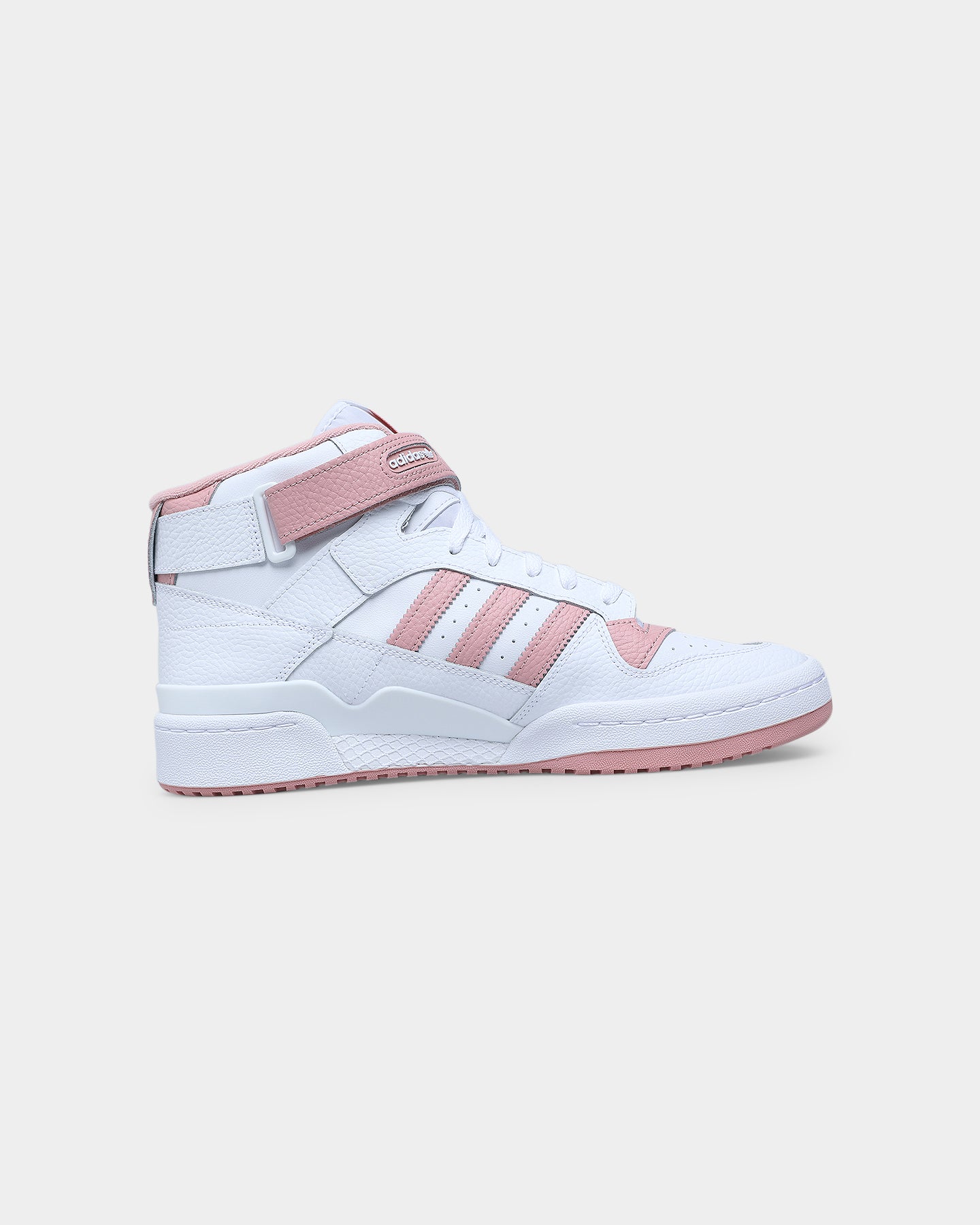 Adidas Forum Mid Sneakers - Cloud White/Wonder Mauve/Cloud White | Retro Basketball Shoes for Men & Women | Perfect for Streetwear & Casual Outfits
