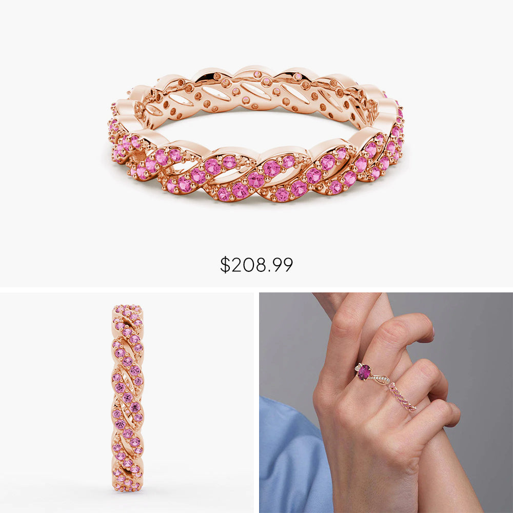 Msblue Jewelry Mystery Box - Pink Gemstone Surprise Collection for Women | Perfect for Birthdays, Gifts & Special Occasions