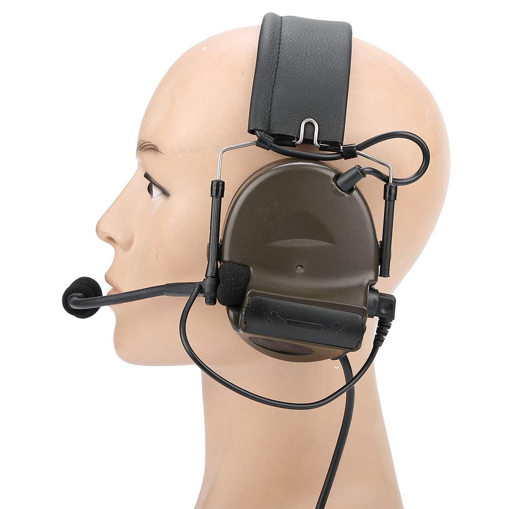 Premium Shooting Headset with Earmuff Microphone - Durable, Adjustable & Foldable Design for Outdoor Hunting, Shooting Range & Tactical Training | Comfortable Noise Reduction for Long Wear