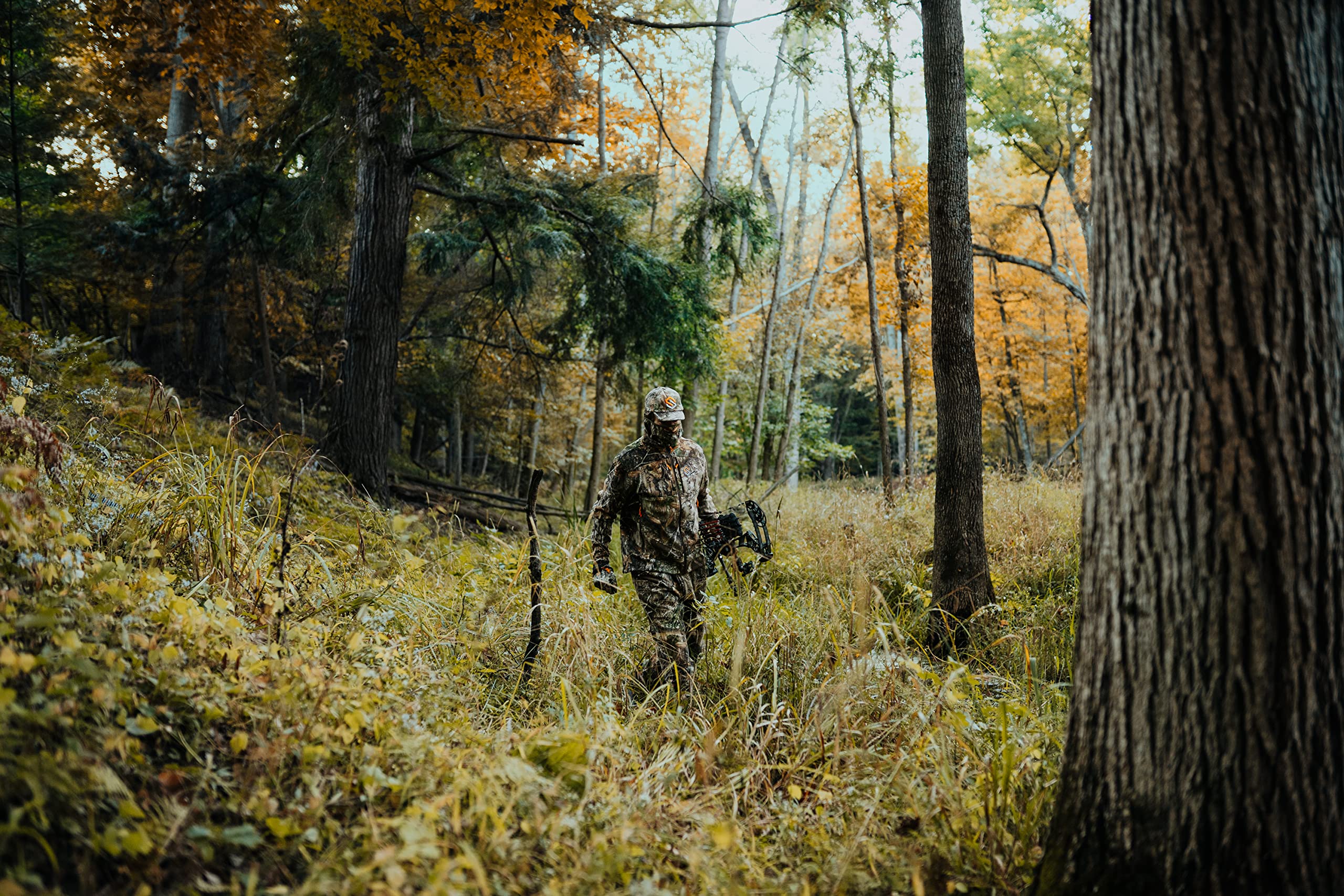 ScentLok Midweight Fleece Scent Control Hunting Pants for Men - Stealth Camo Design for Deer & Turkey Hunting | Warm & Odor-Eliminating Base Layer for Cold Weather Hunting Gear