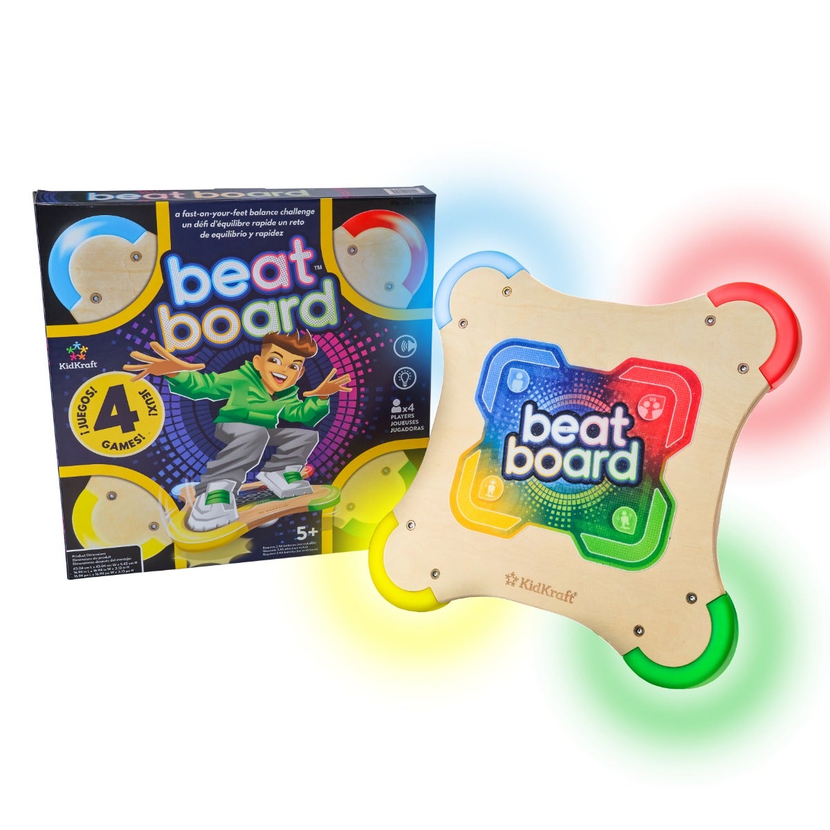 Beat Board™ Balance Game - Fun Wooden Balance Board for Kids & Adults - Perfect for Indoor Play, Yoga, Fitness & Therapy Exercises