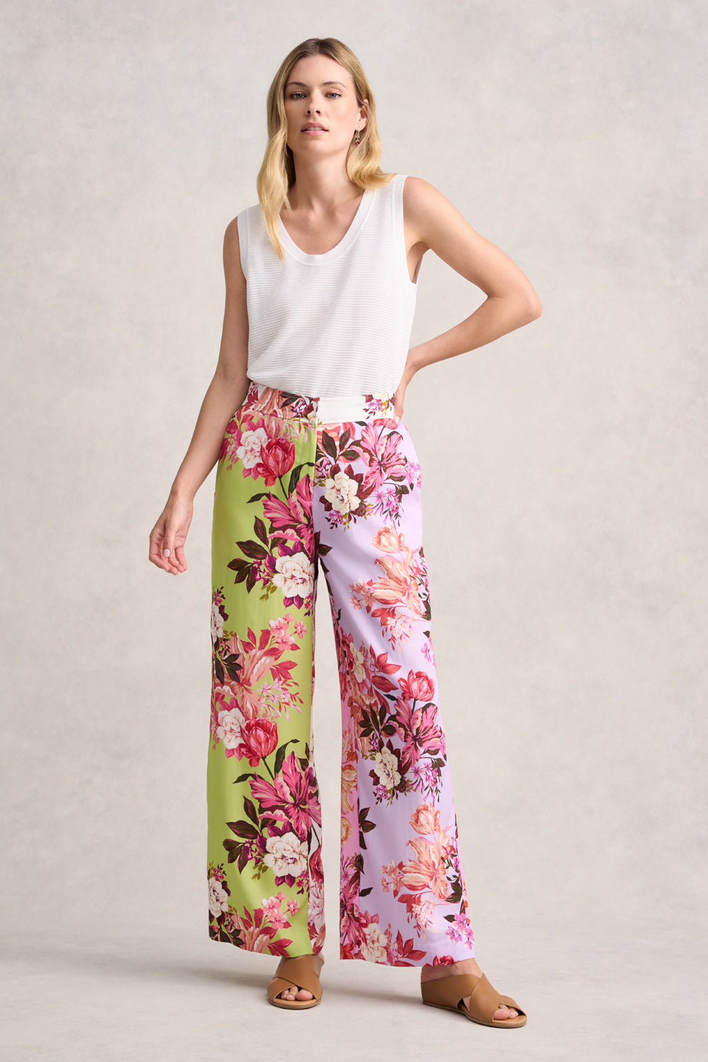 Floral Print Soft Lounge Pants for Women - Comfortable Stretchy Elastic Waist Casual Pajama Bottoms - Perfect for Yoga, Sleepwear, and Home Relaxation