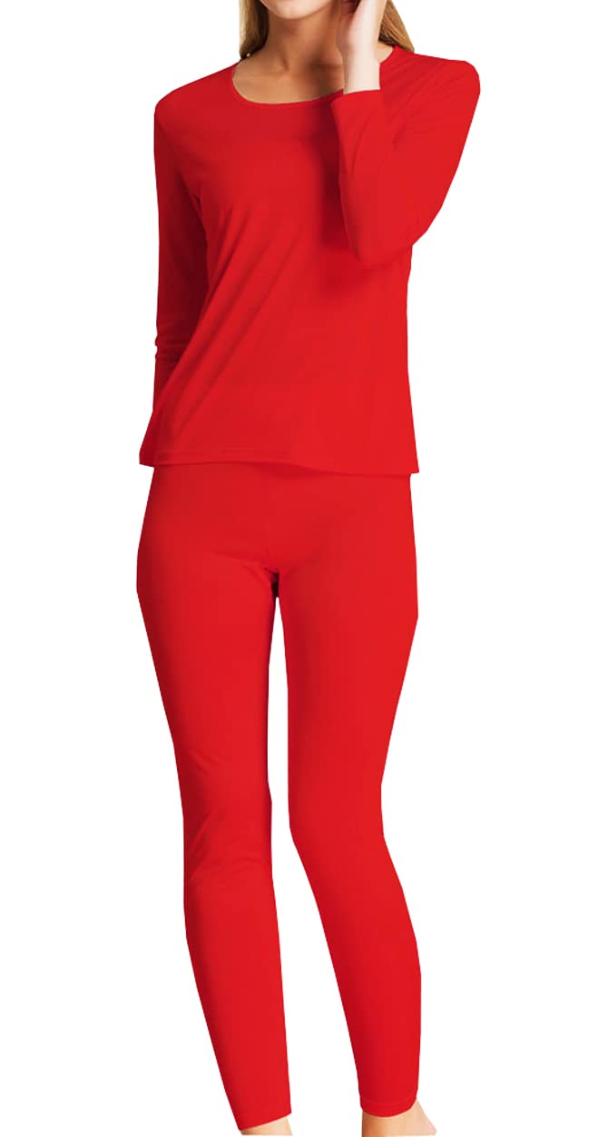 Premium Mulberry Silk Long Underwear Set for Women - Soft Thermal Silk Long Johns & Base Layer - Perfect for Winter, Layering & Cold Weather Activities