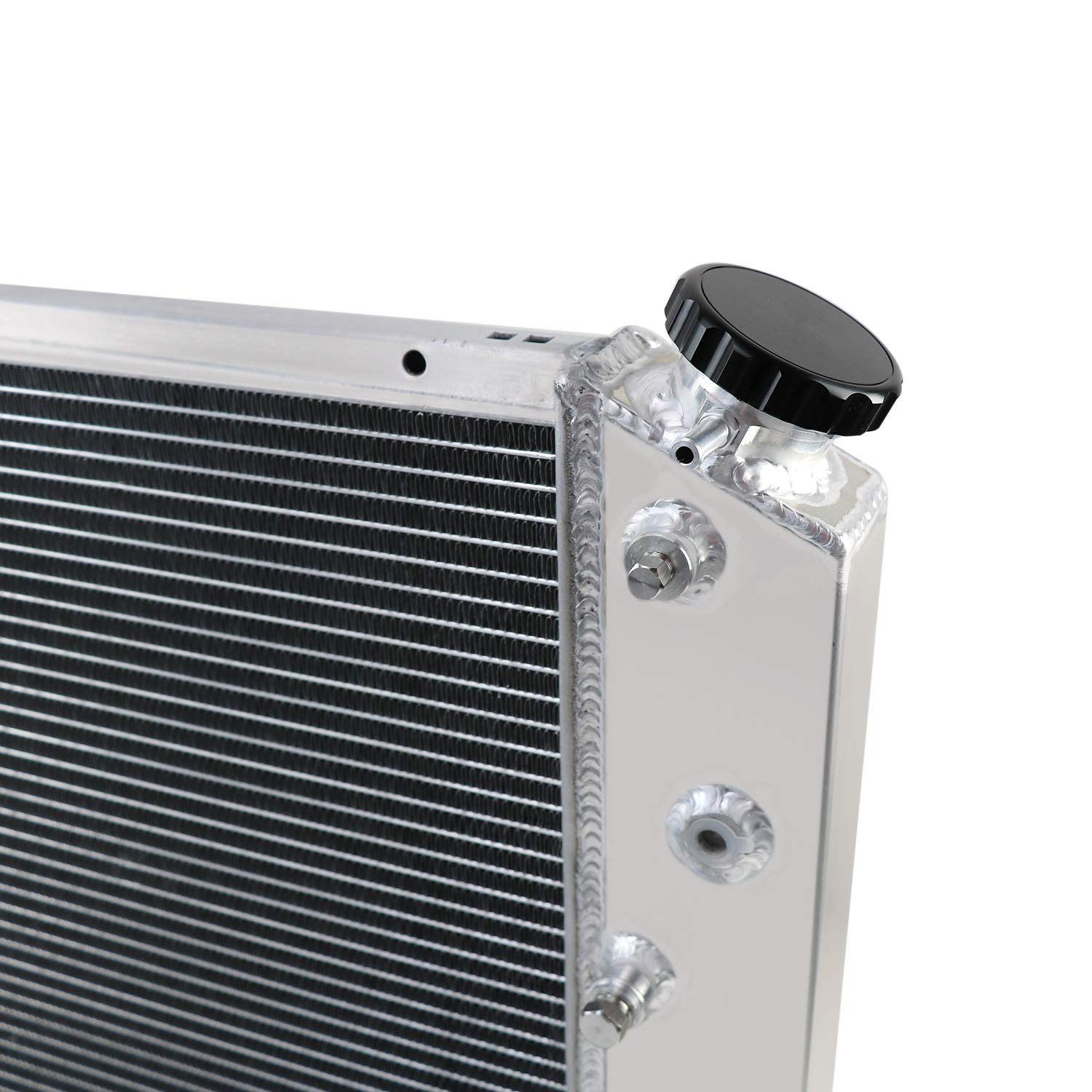 CoolingCare 3 Row Aluminum Radiator with Fan Shroud Assembly for 1973-1974 Chevy GMC C/K Series Pickup Trucks - Fits 10/20/30 Models with 4.1L & 5.7L Engines - Heavy Duty Cooling Solution for Off-Road & Towing Applications