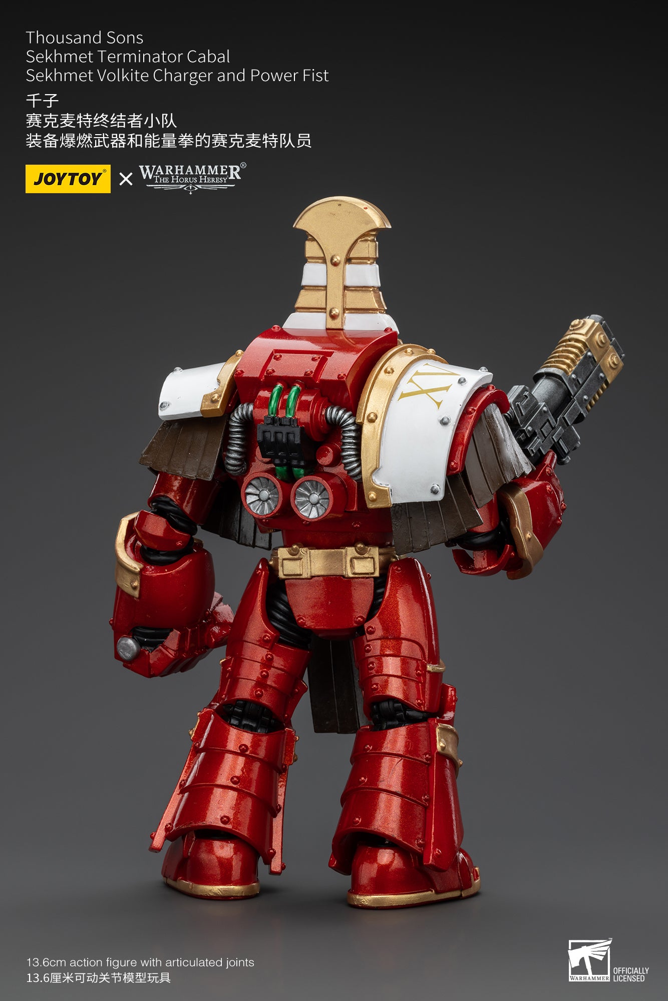 JOYTOY 1/18 Scale Warhammer The Horus Heresy Thousand Sons Sekhmet Terminator Cabal Action Figure - Collectible Model for Display, Gaming & Warhammer 40K Scenes