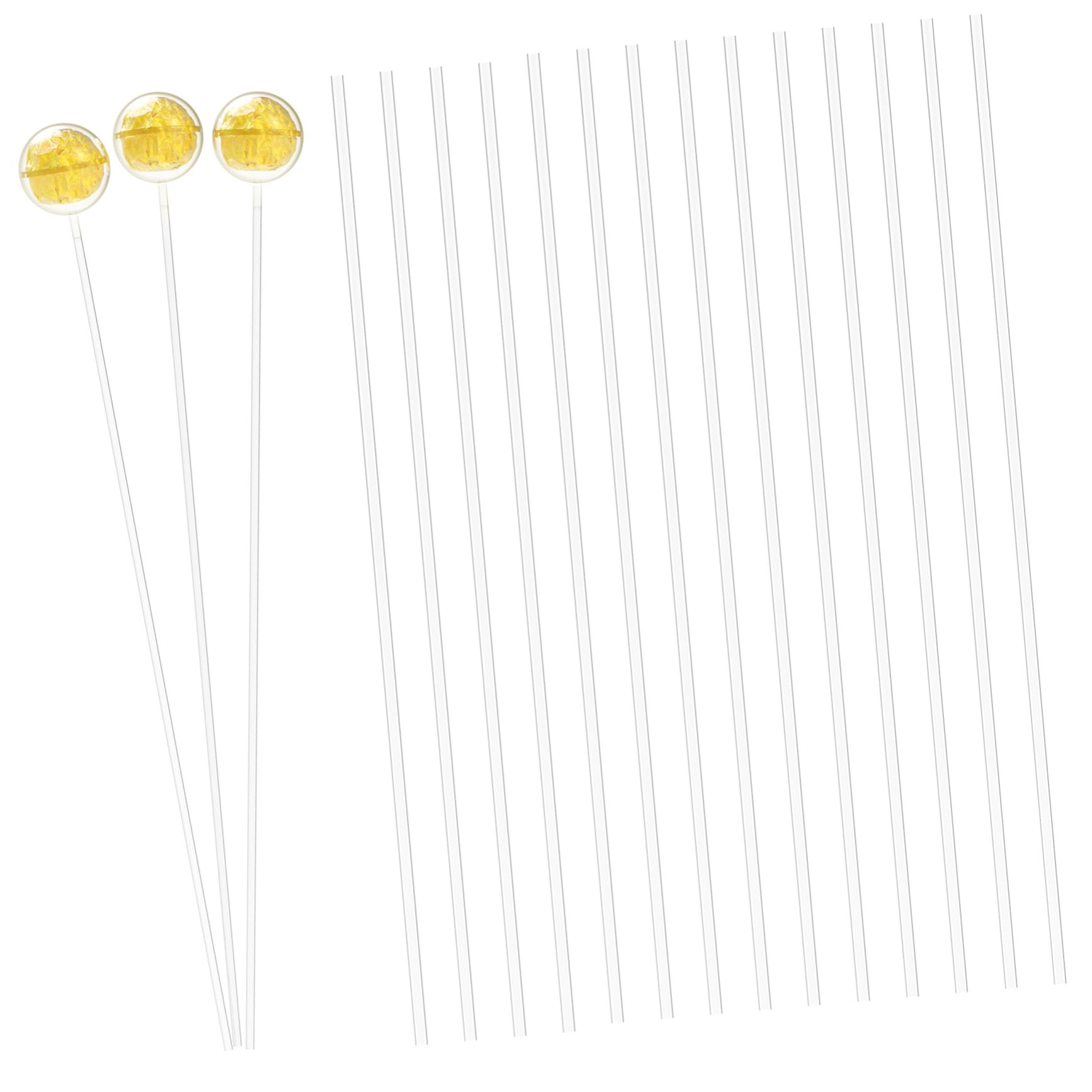 100pcs Clear Plastic Chocolate Candy Holder Sticks - Truffle Wrappers & Flower Packaging Supports for Valentine's Day, Wedding, Birthday Party Decorations - Perfect for DIY Desserts, Gift Packaging, and Candy Displays