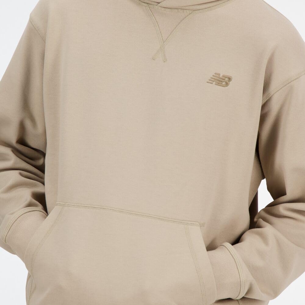 New Balance Men's Athletic French Terry Hoodie - Lightweight, Breathable & Comfortable for Running, Gym & Casual Wear