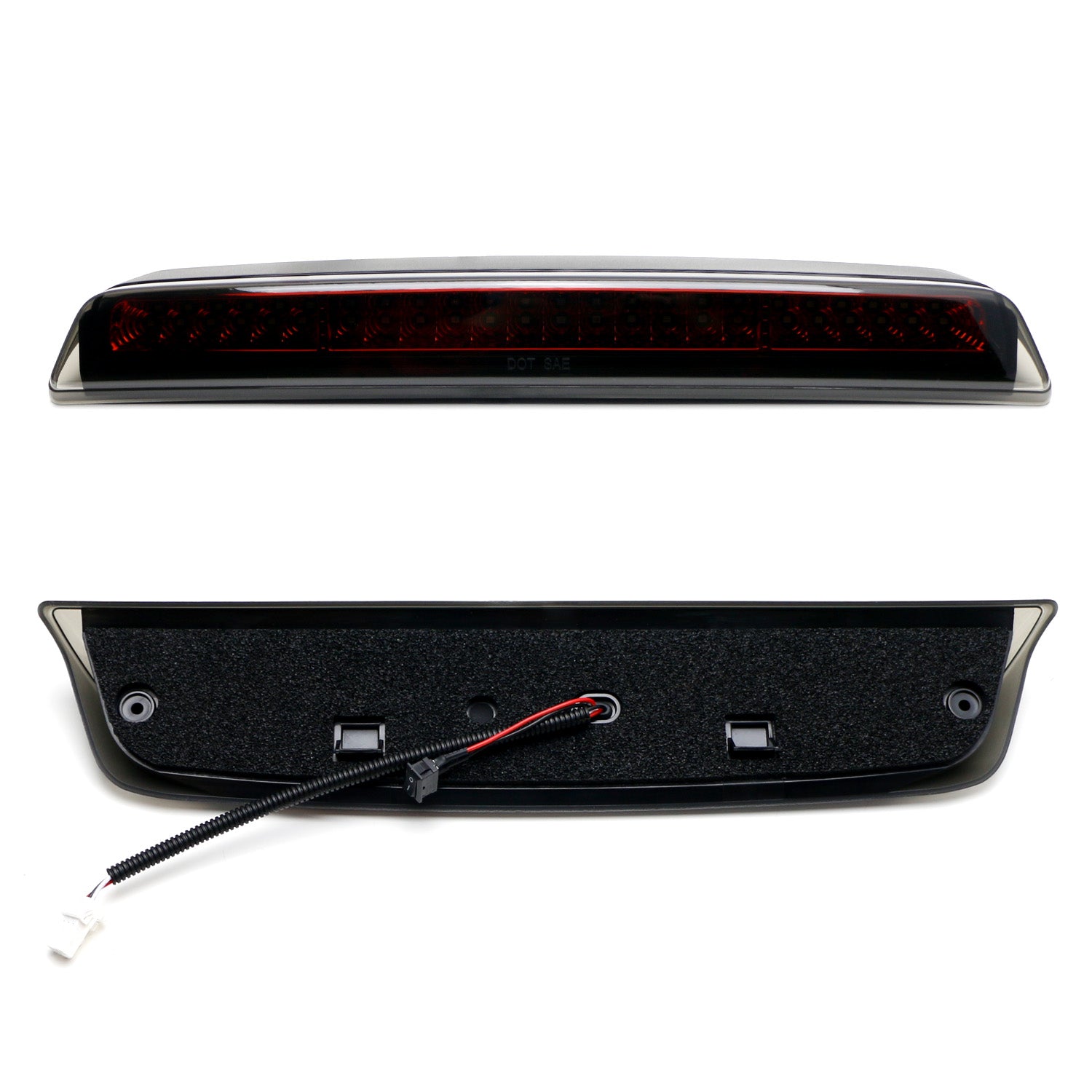 F1 Style Strobe Smoke Lens LED High Mount 3rd Brake Light for 2004-2015 Nissan Titan - Enhanced Visibility & Safety for Night Driving & Racing