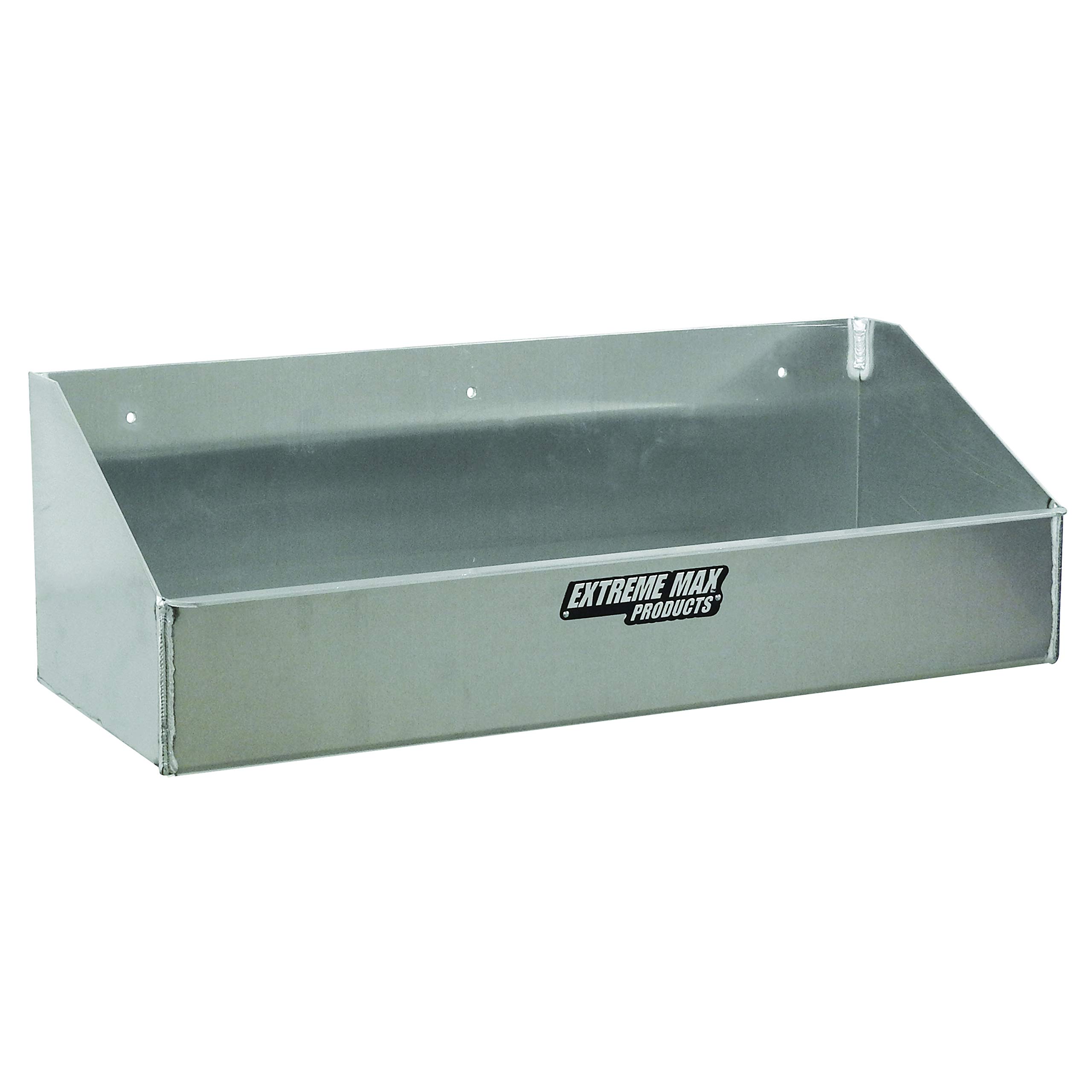 Extreme Max 5001.6041 Heavy-Duty Aluminum 4-Quart Bottle Holder - Secure Storage for 1-Quart (32 oz) Bottles - Perfect for Race Trailers, Garages, Workshops, Enclosed Trailers & Toy Haulers - Ideal for Organizing Motor Oil, Cleaning Supplies or Camping Liquids