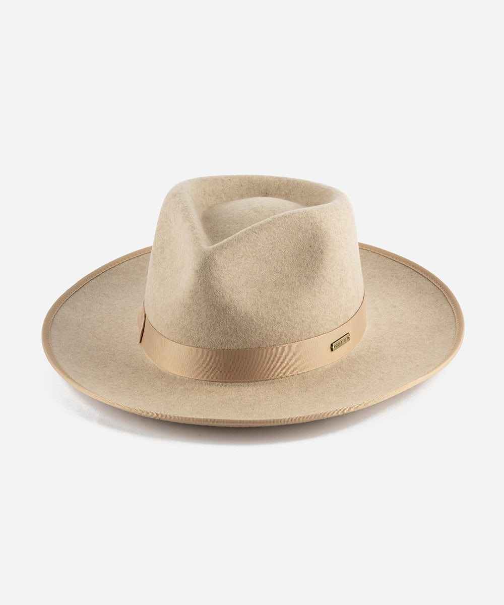 Monroe Rancher Fedora Hat for Men & Women - Western Style Cowboy Hat with Wide Brim - Perfect for Outdoor, Rodeo, and Country Music Events