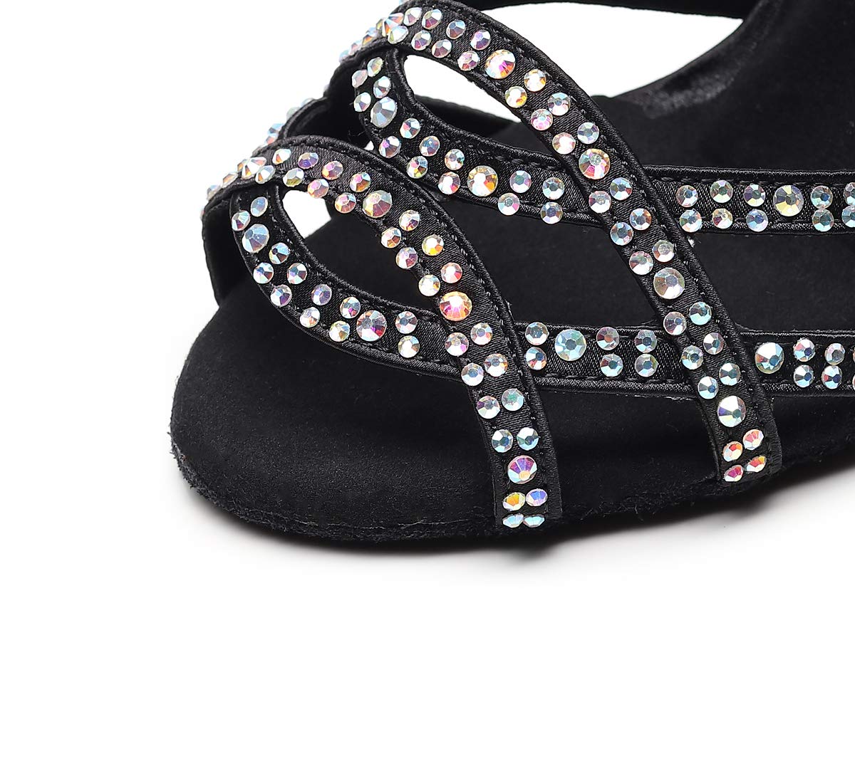 Sparkling Color Diamond Latin Dance Shoes - 3.5
