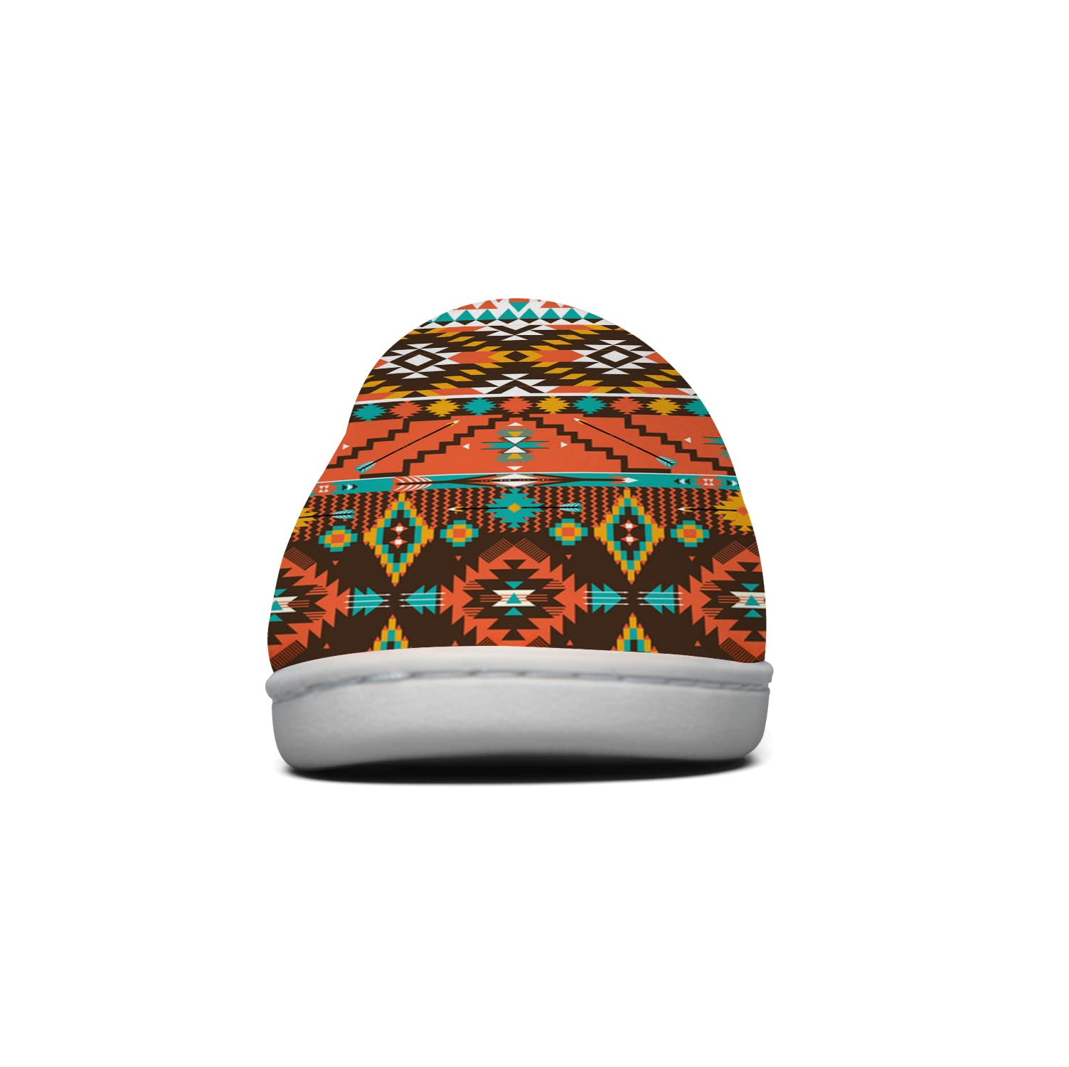 **Ciadoon Aztec Slippers for Women & Men - Memory Foam Fuzzy House Slippers, Slip-On Winter Sandals - Cozy Indoor/Outdoor Shoes for Home, Gifts & Relaxation**