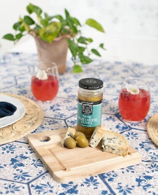 Sable & Rosenfeld Tipsy Stuffed Jalapeno Cocktail Onions in Jar - 5 oz (Pack of 6) - Pickled Silverskin Onions with French Vermouth for Martinis, Bloody Marys & Charcuterie Boards - Perfect for Cocktail Parties & Gourmet Appetizers