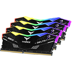 T-Force Delta RGB DDR5 64GB (4x16GB) 6400MHz Gaming RAM - High Performance Desktop Memory for PC Builds, Streaming & Content Creation