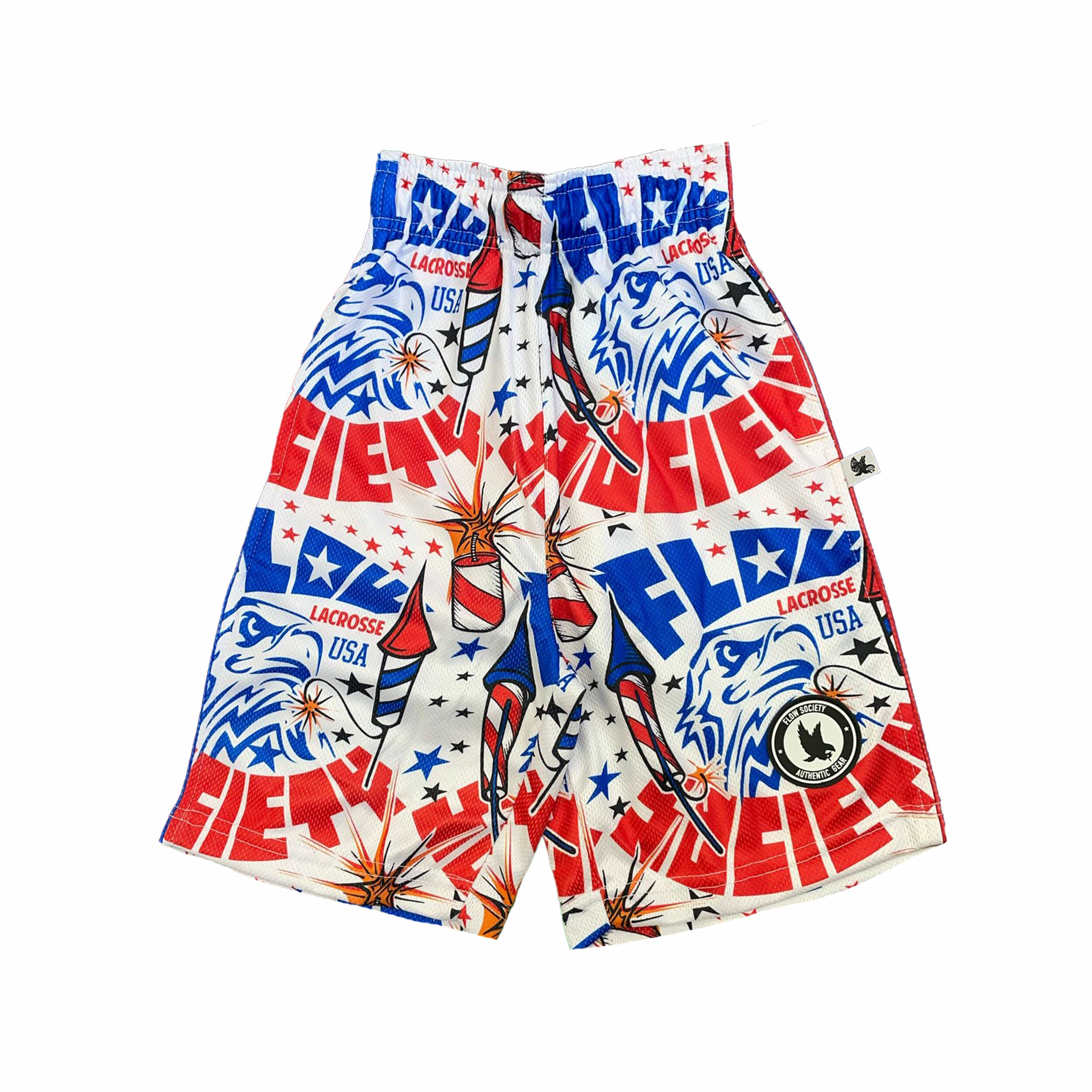 Boys Kaboom All Star Lacrosse Shorts - Breathable & Lightweight for Youth Sports & Training
