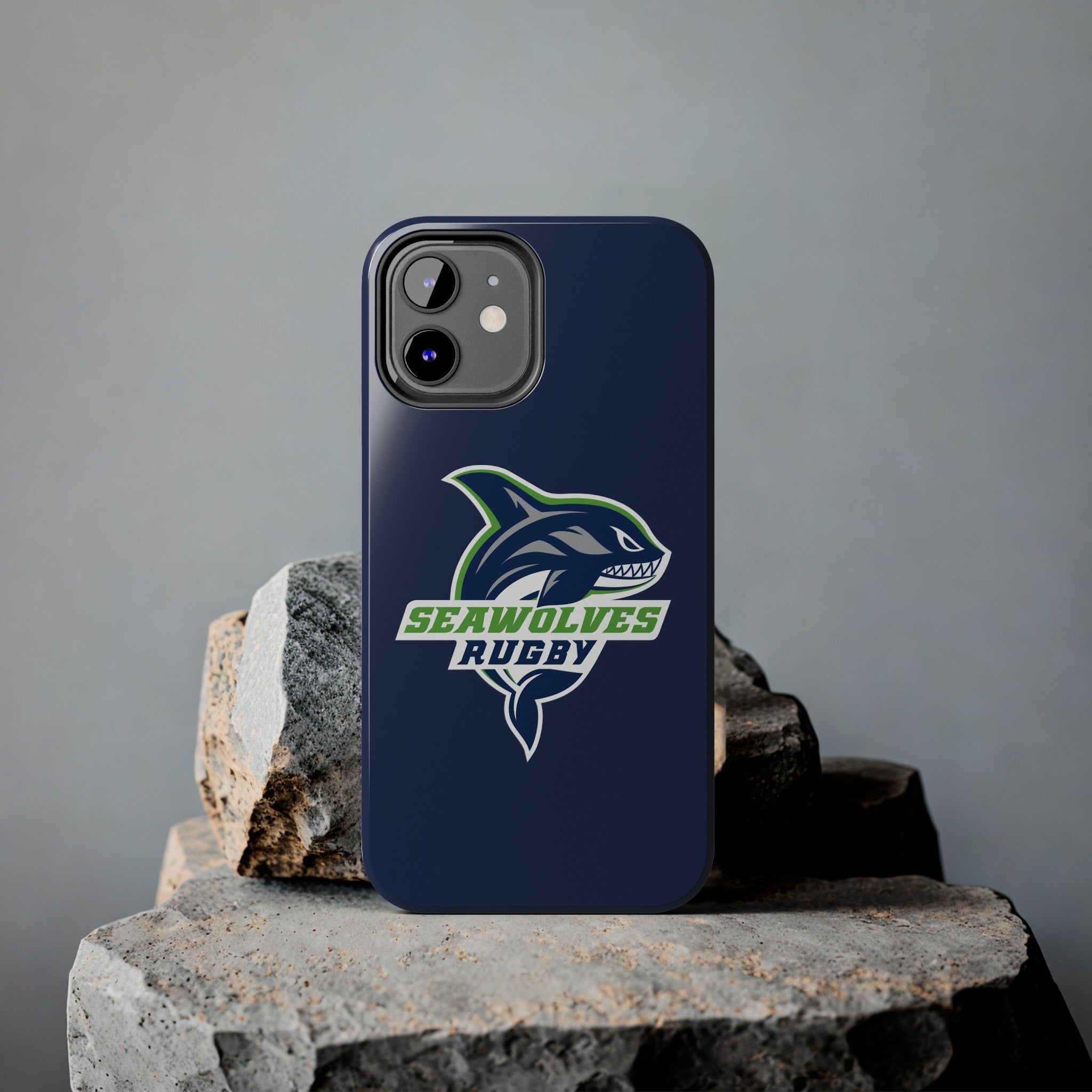 Seawolves Navy Rugged Phone Case - Shockproof & Durable Protection for iPhone & Samsung - Perfect for Outdoor Adventures, Work & Daily Use