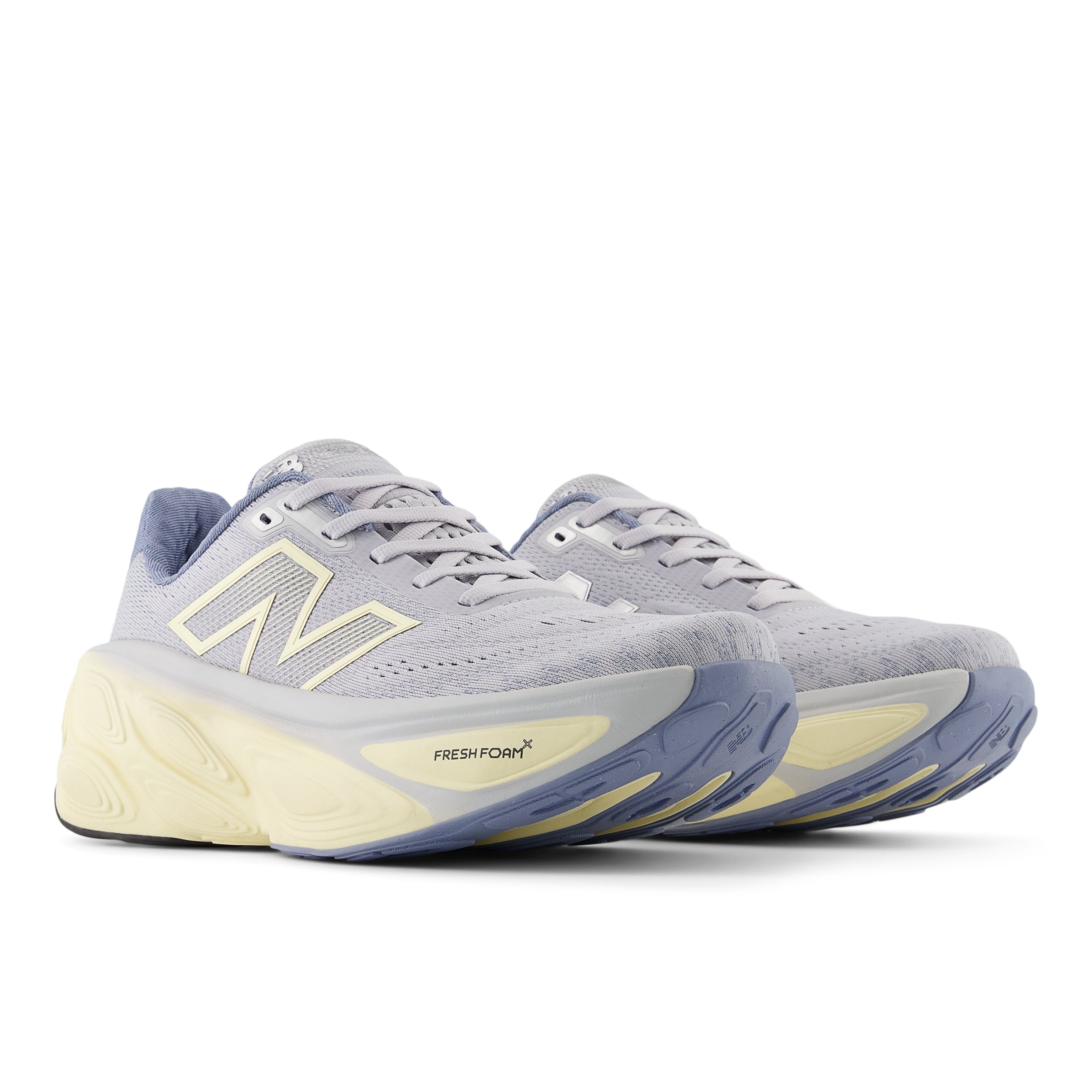 New Balance Women's Fresh Foam X More v5 Running Shoes - Pearl Grey/Dusk Shower/Calcium - Lightweight Cushioned Sneakers for Jogging, Gym Workouts & Everyday Comfort