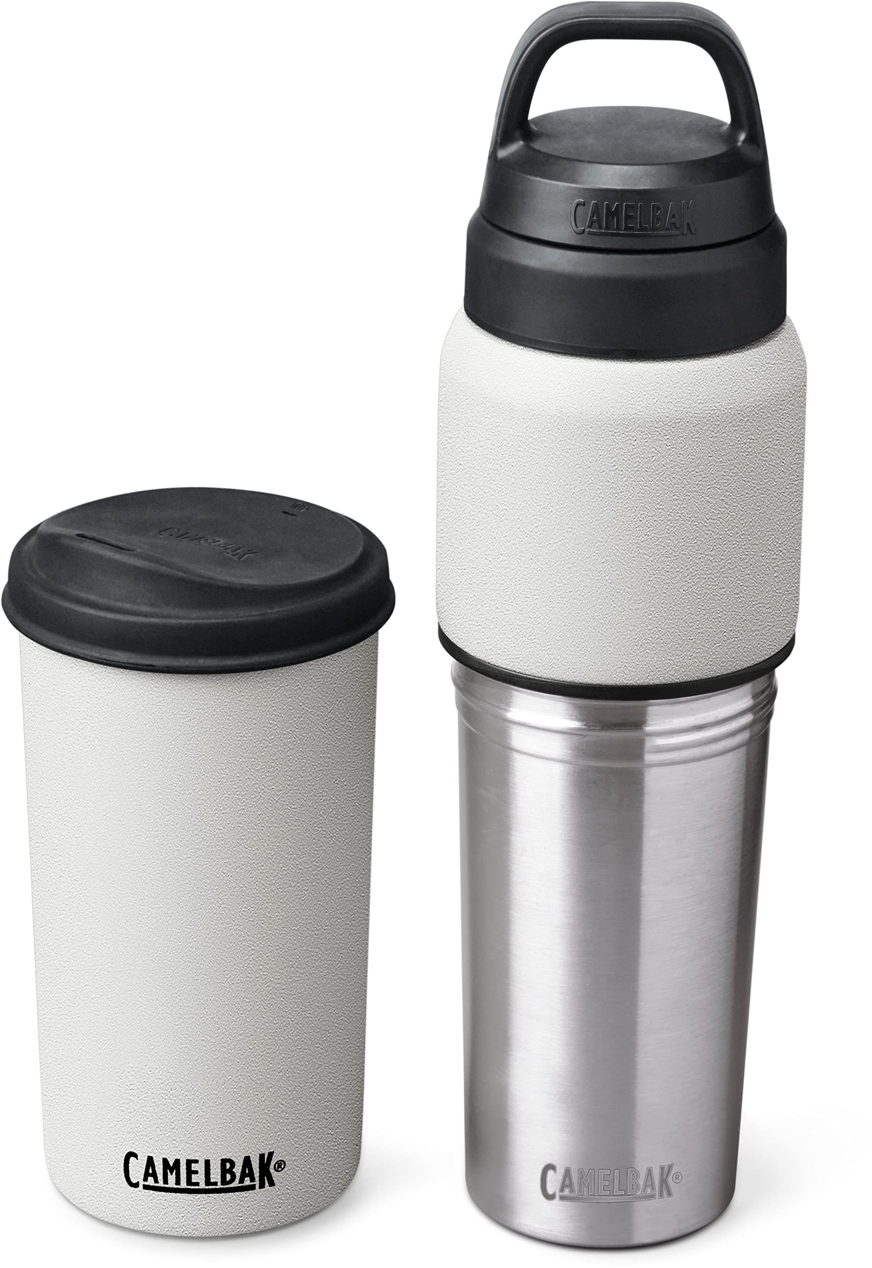 CamelBak MultiBev Insulated Stainless Steel Water Bottle & Travel Cup - Leak Proof, 20oz, Double Wall Vacuum - Perfect for Hiking, Gym & Office Use